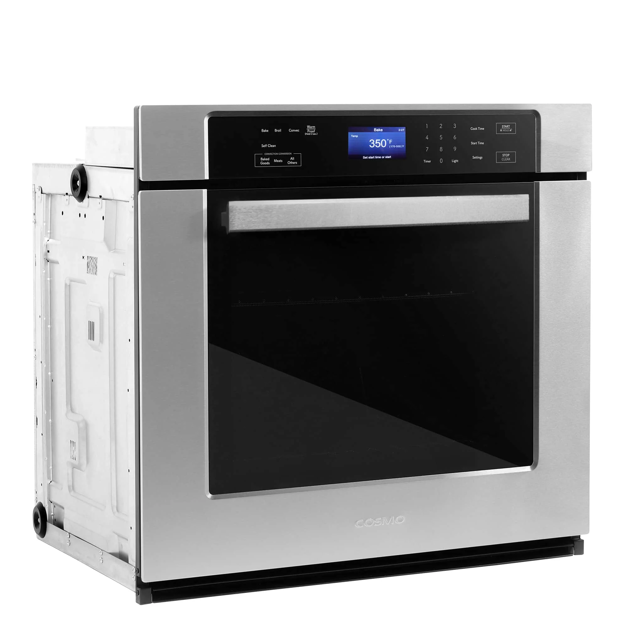 Cosmo 30-Inch 5 Cu. Ft. Convection and Self Cleaning Single Electric Wall Oven in Stainless Steel (COS-30ESWC) - Image 5