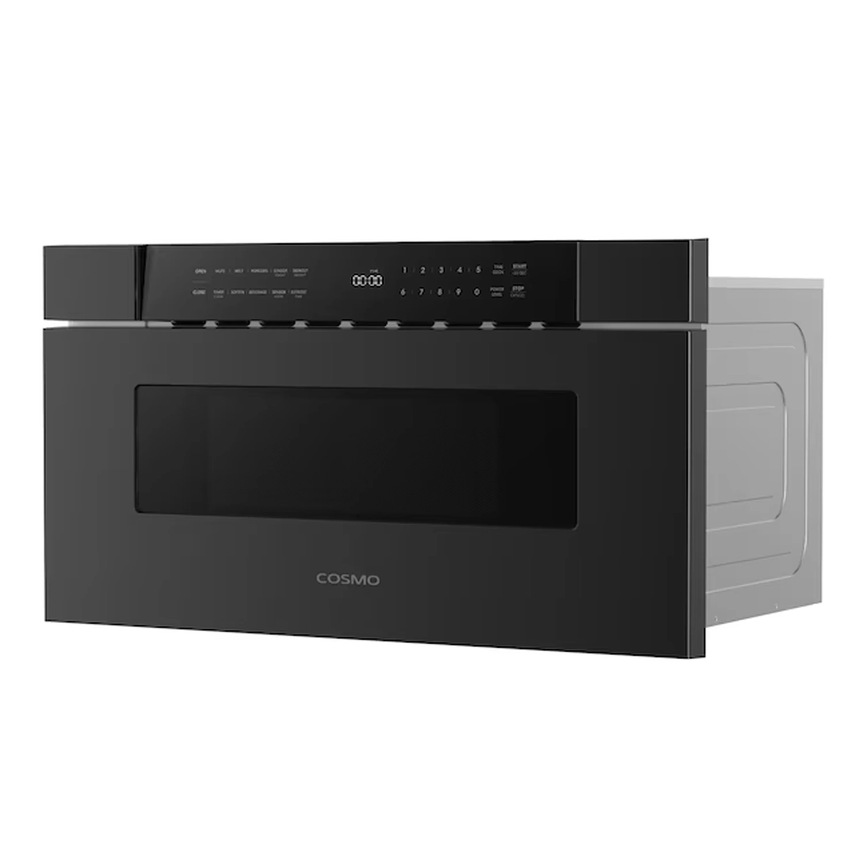 Cosmo 30-Inch 1.2 Cu. Ft. Built-In Microwave Drawer in Matte Black (COS-MWD3012NHBK) - Image 4