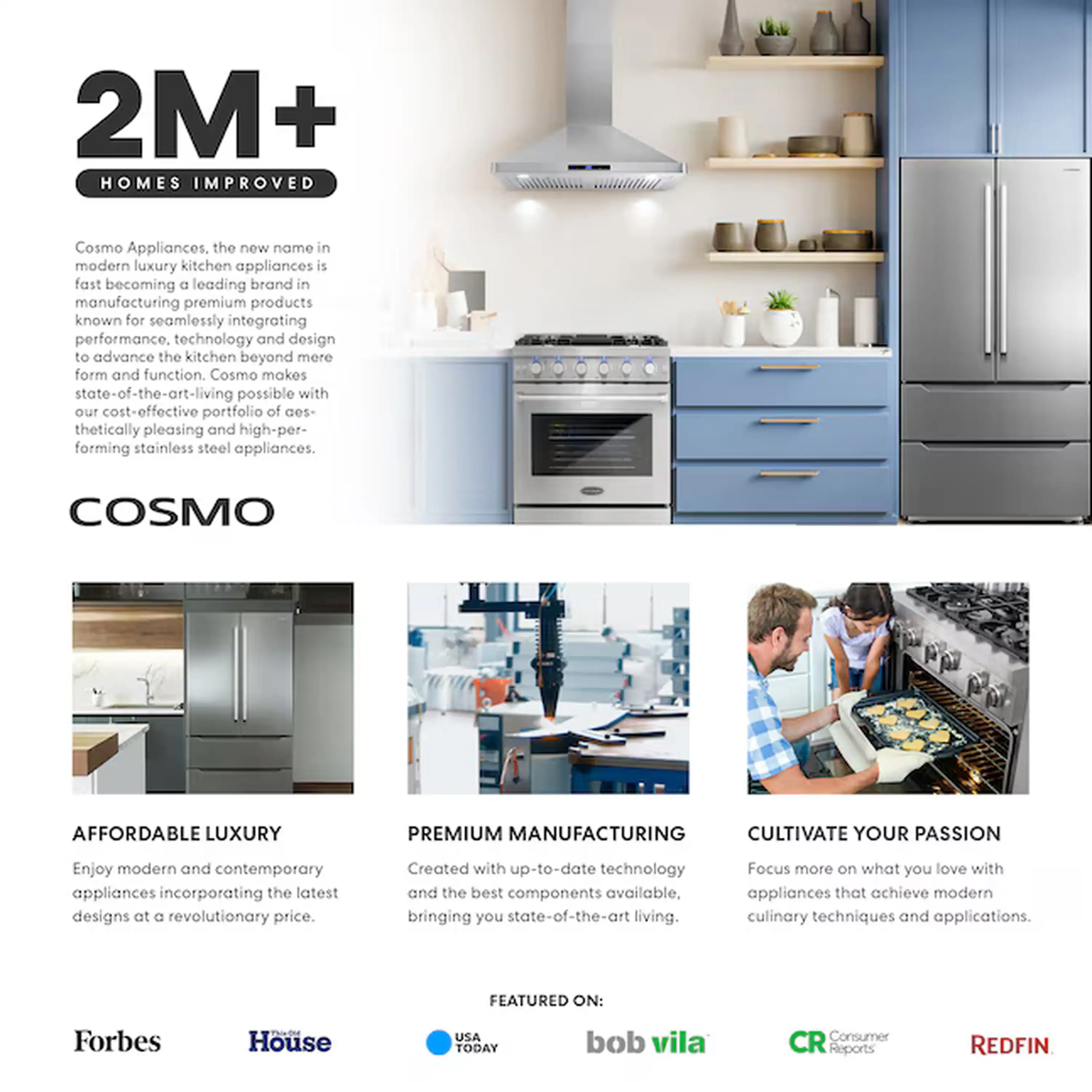 Cosmo 30-Inch 1.2 Cu. Ft. Built-In Microwave Drawer in Matte Black (COS-MWD3012NHBK) - Image 7