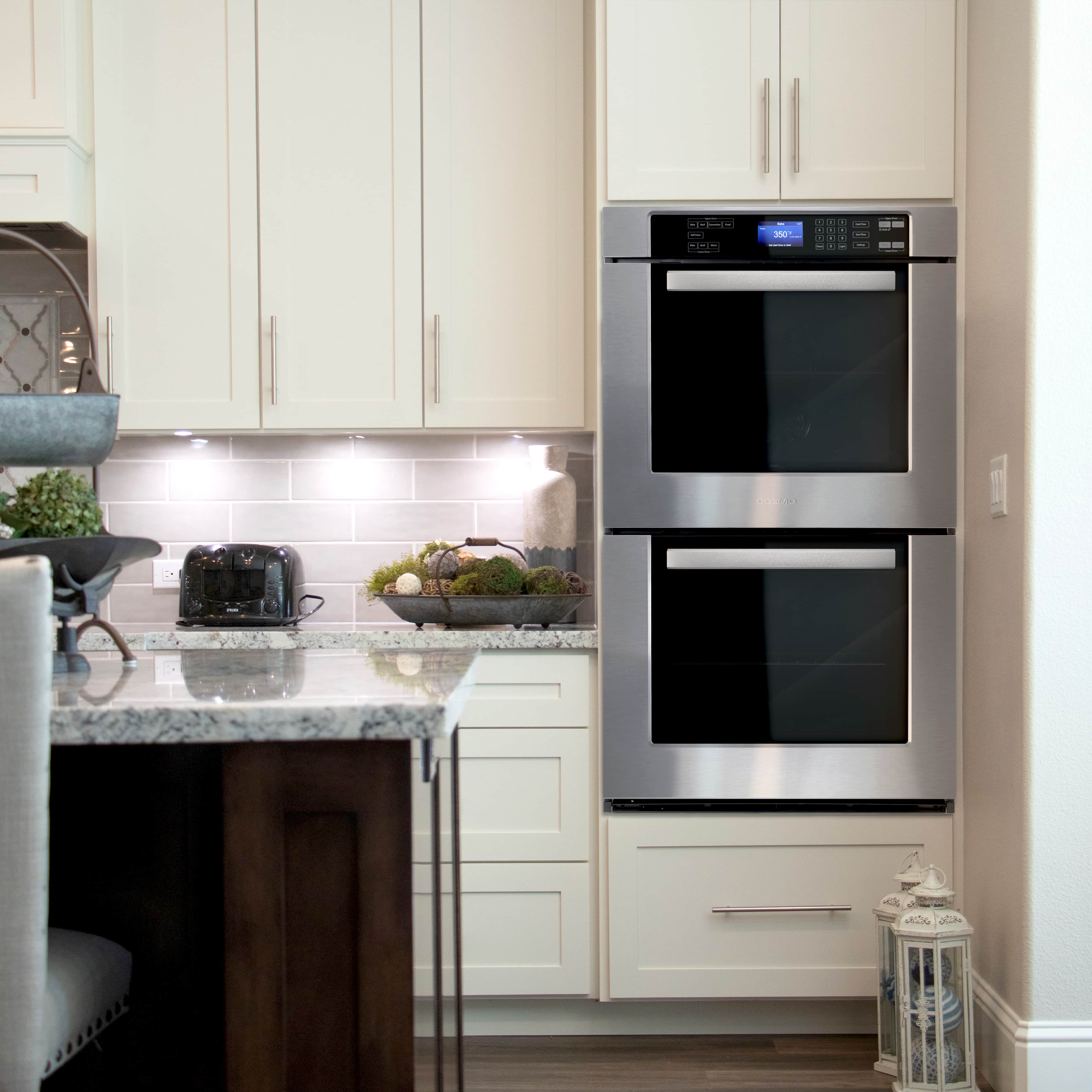 Cosmo 30-Inch Double Electric Built-In Wall Oven in Stainless Steel (COS-30EDWC) - Image 3