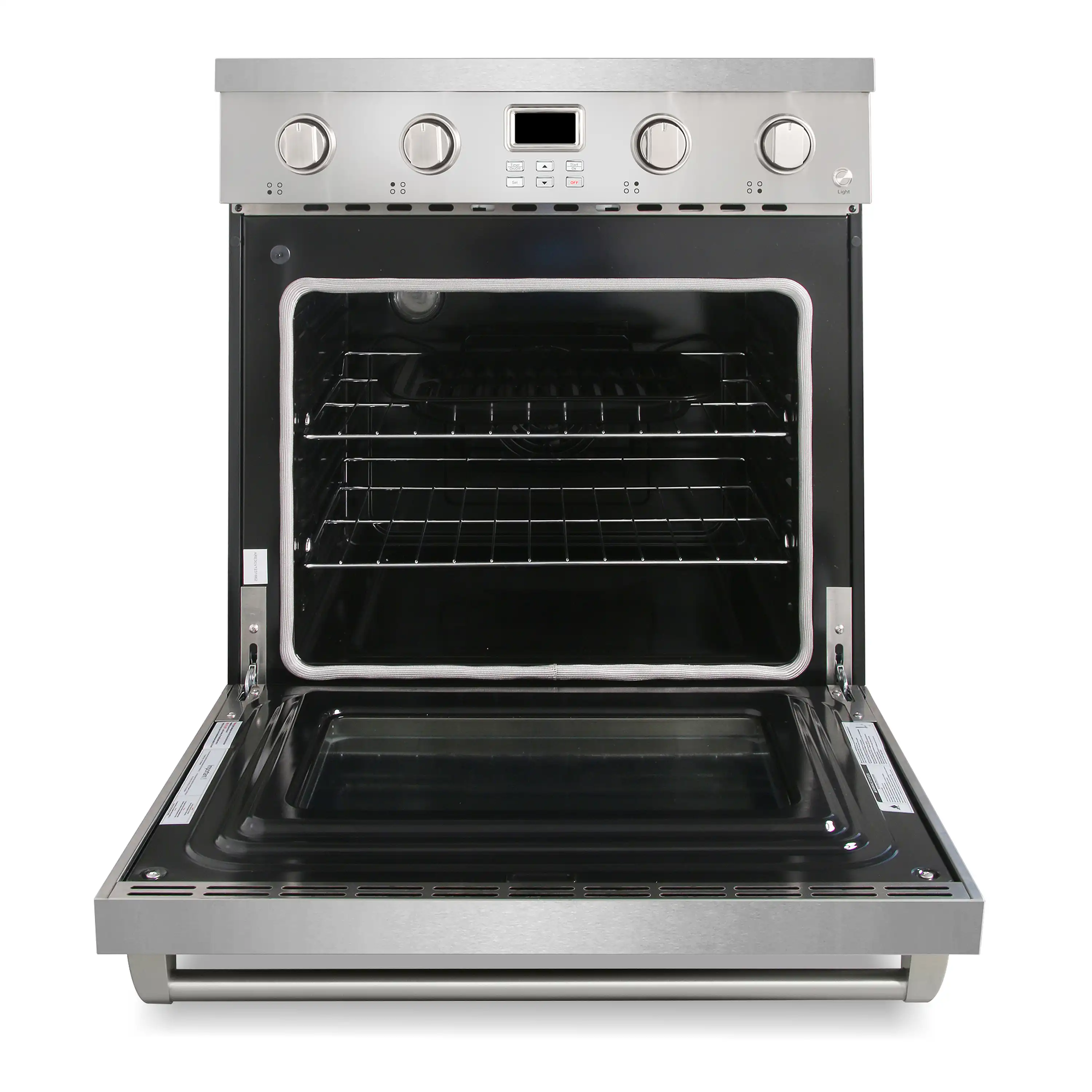 Cosmo 30-Inch Electric Range with 4 Burner Glass Cooktop and  4.8 Cu. Ft. Convection Oven in Stainless Steel (COS-ERC304KBD) - Image 5