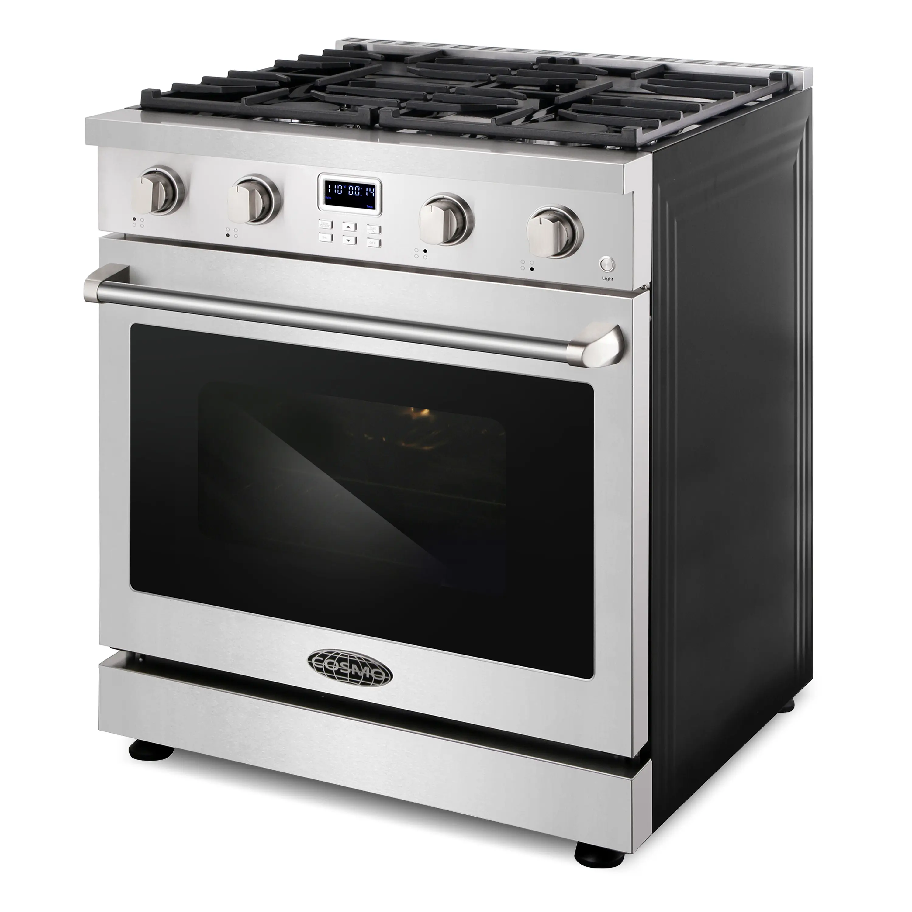 Cosmo 30-Inch Slide-In Freestanding Gas Range with 4 Gas Burners and 4.8 Cu. Ft. Convection Oven in Stainless Steel (COS-GRC304KB) - Image 3