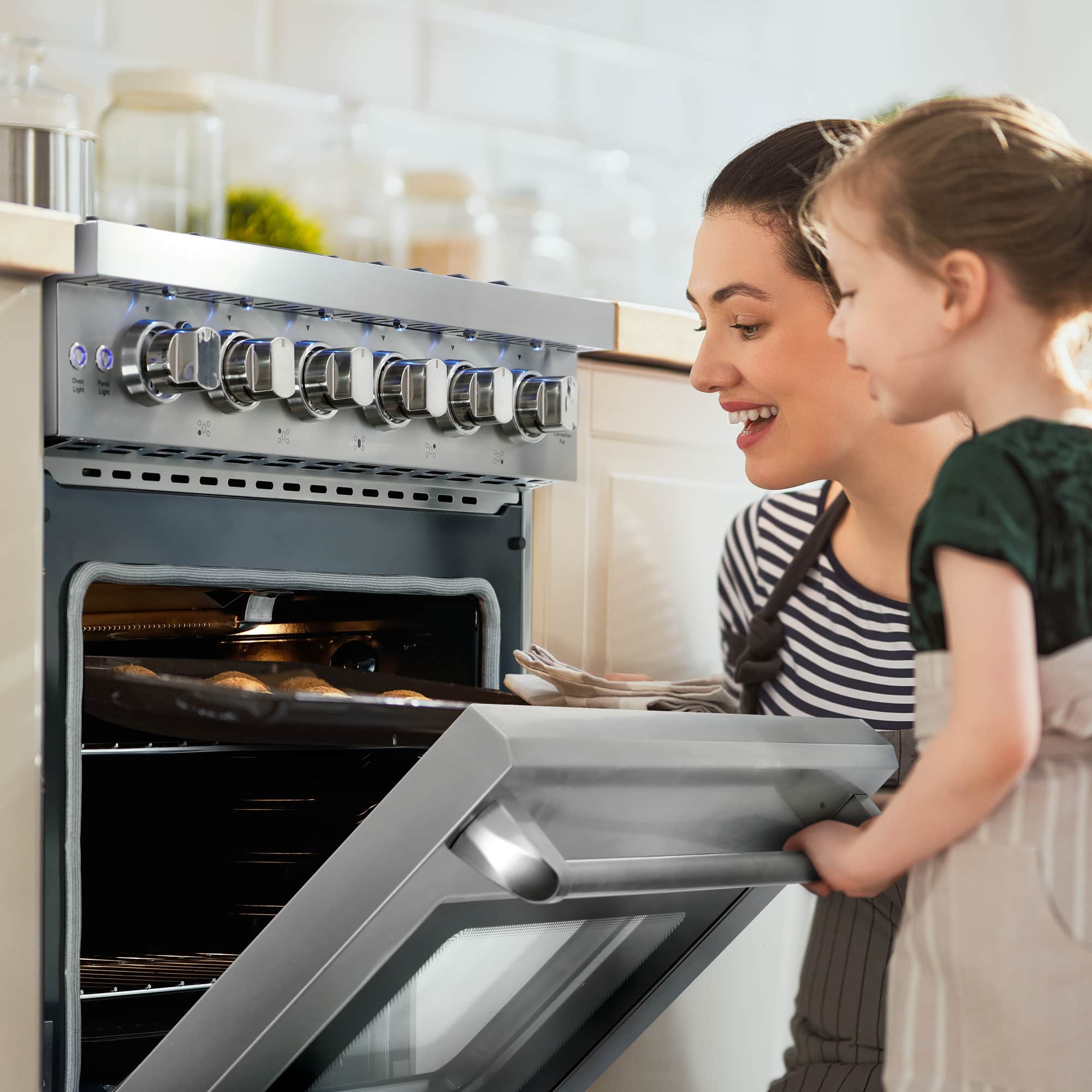 Cosmo 30 -Inch Slide-In Freestanding Gas Range with 5 Sealed Burners in Stainless Steel (COS-EPGR304) - Image 4