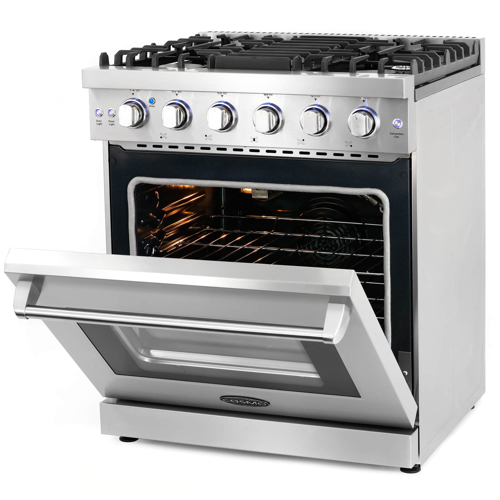 Cosmo 30 -Inch Slide-In Freestanding Gas Range with 5 Sealed Burners in Stainless Steel (COS-EPGR304) - Image 6
