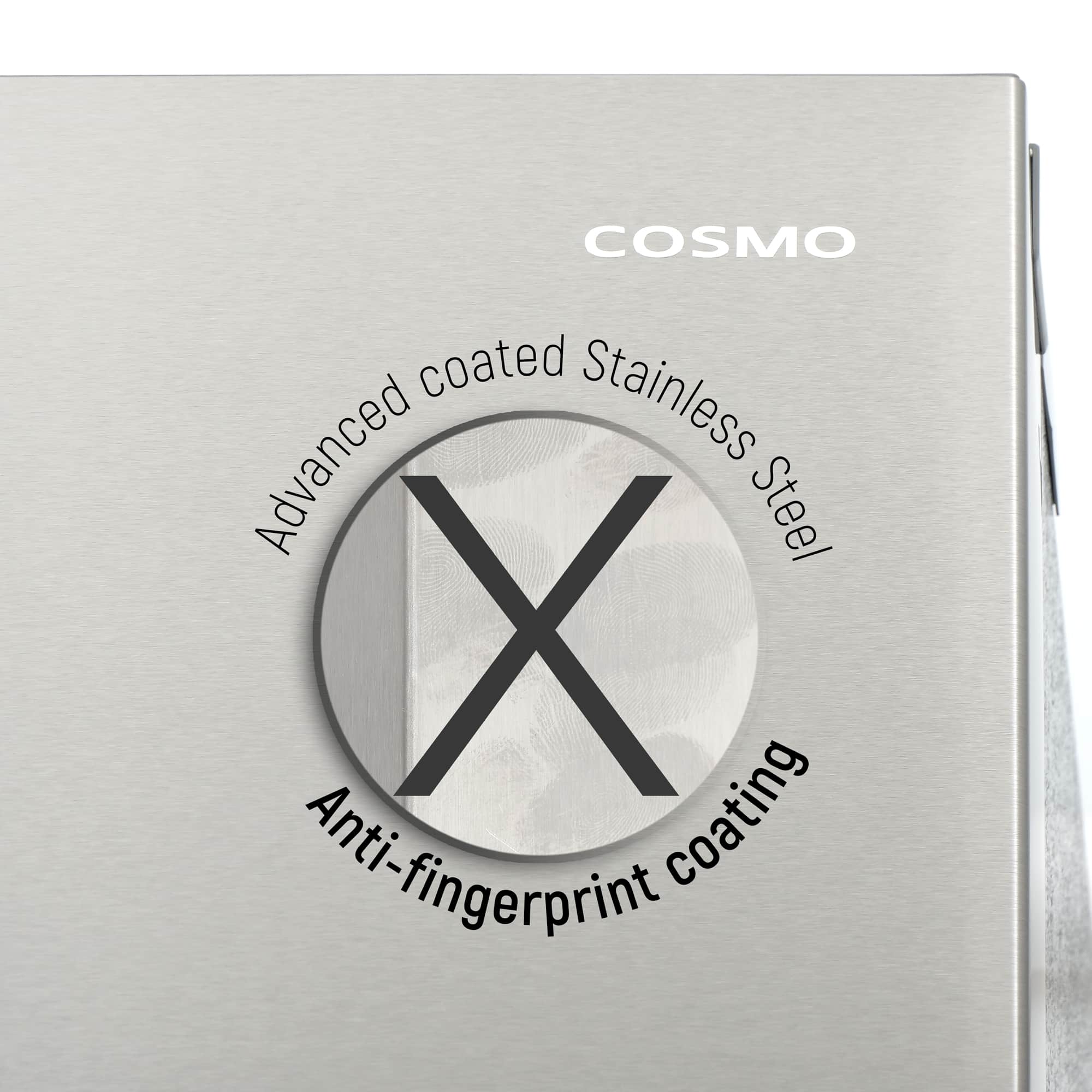 Cosmo 36-Inch 22.5 Cu.Ft Counter Depth French Door Refrigerator with Recessed Handle in Stainless Steel (COS-FDR225RHSS) - Image 13