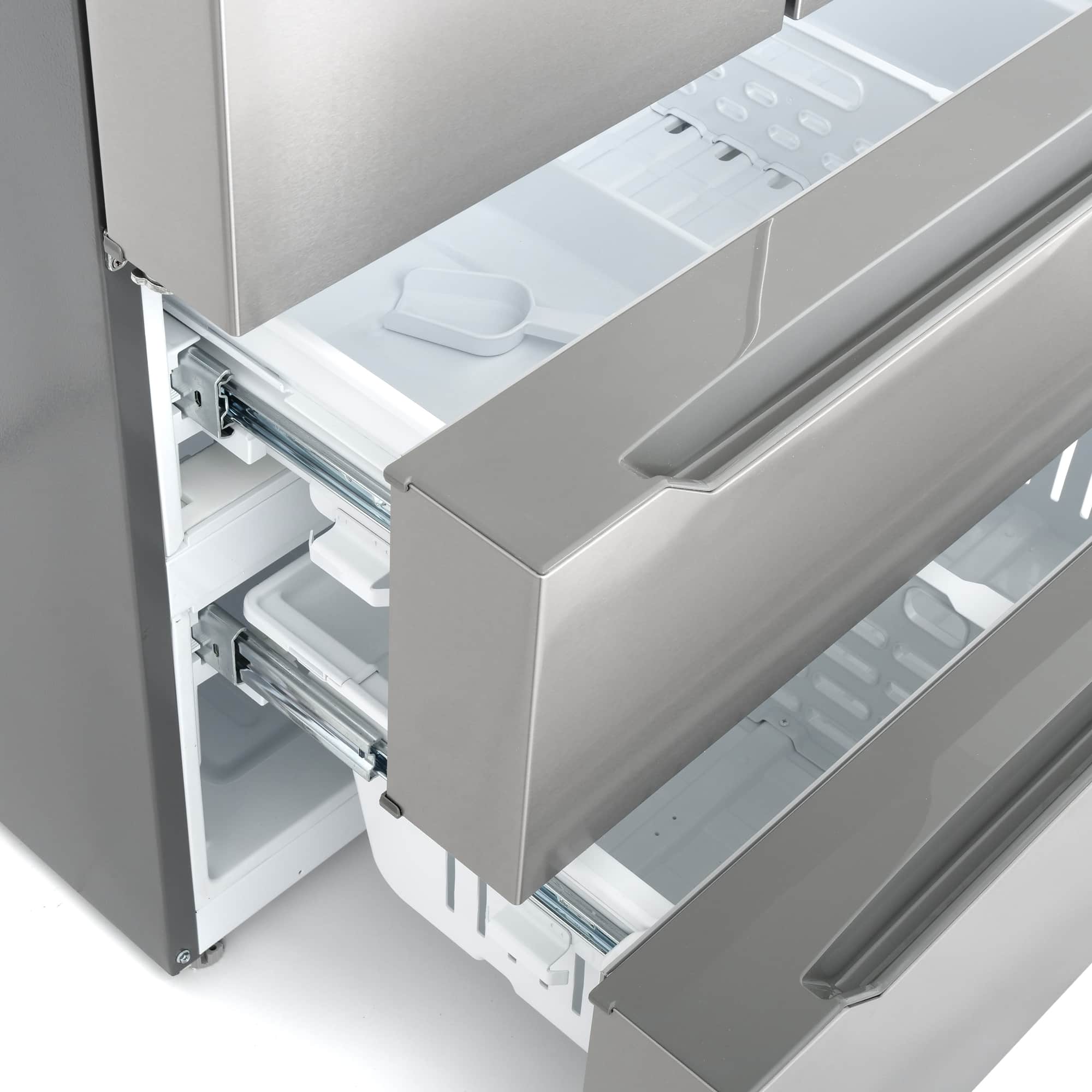 Cosmo 36-Inch 22.5 Cu.Ft Counter Depth French Door Refrigerator with Recessed Handle in Stainless Steel (COS-FDR225RHSS) - Image 19