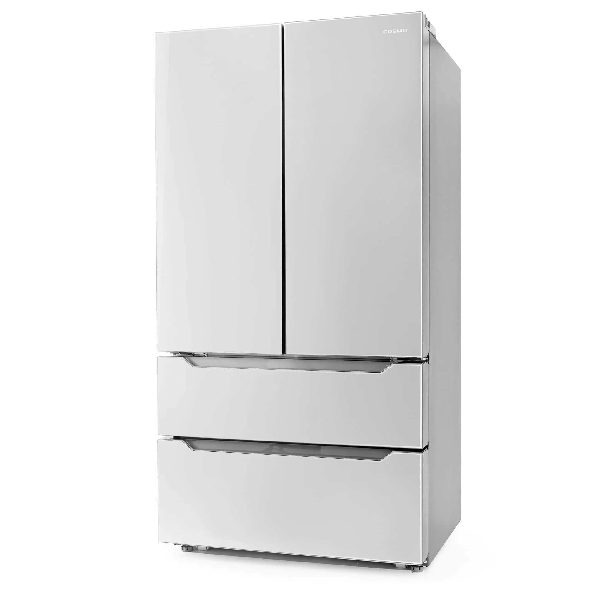 Cosmo 36-Inch 22.5 Cu.Ft Counter Depth French Door Refrigerator with Recessed Handle in Stainless Steel (COS-FDR225RHSS) - Image 6