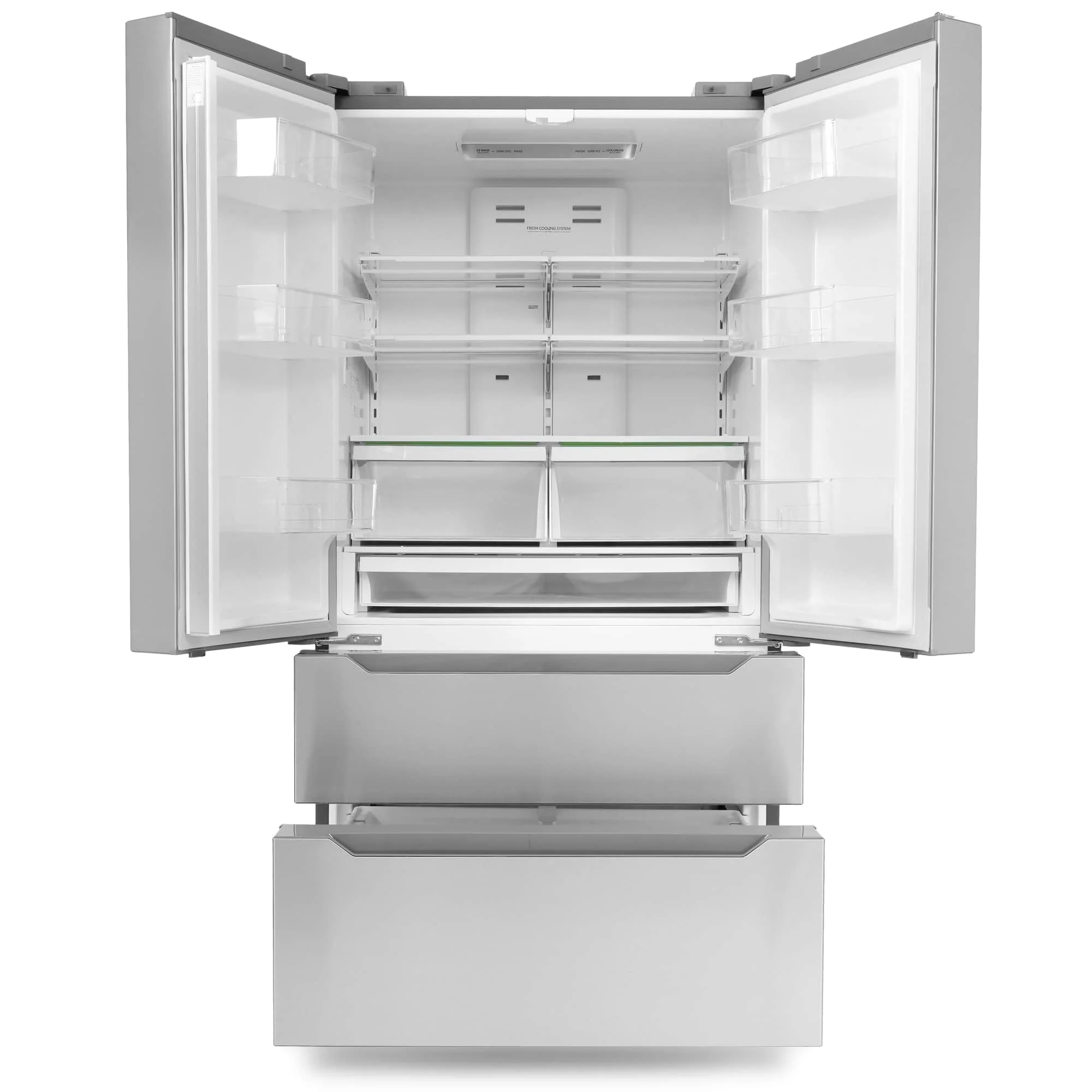 Cosmo 36-Inch 22.5 Cu.Ft Counter Depth French Door Refrigerator with Recessed Handle in Stainless Steel (COS-FDR225RHSS) - Image 7