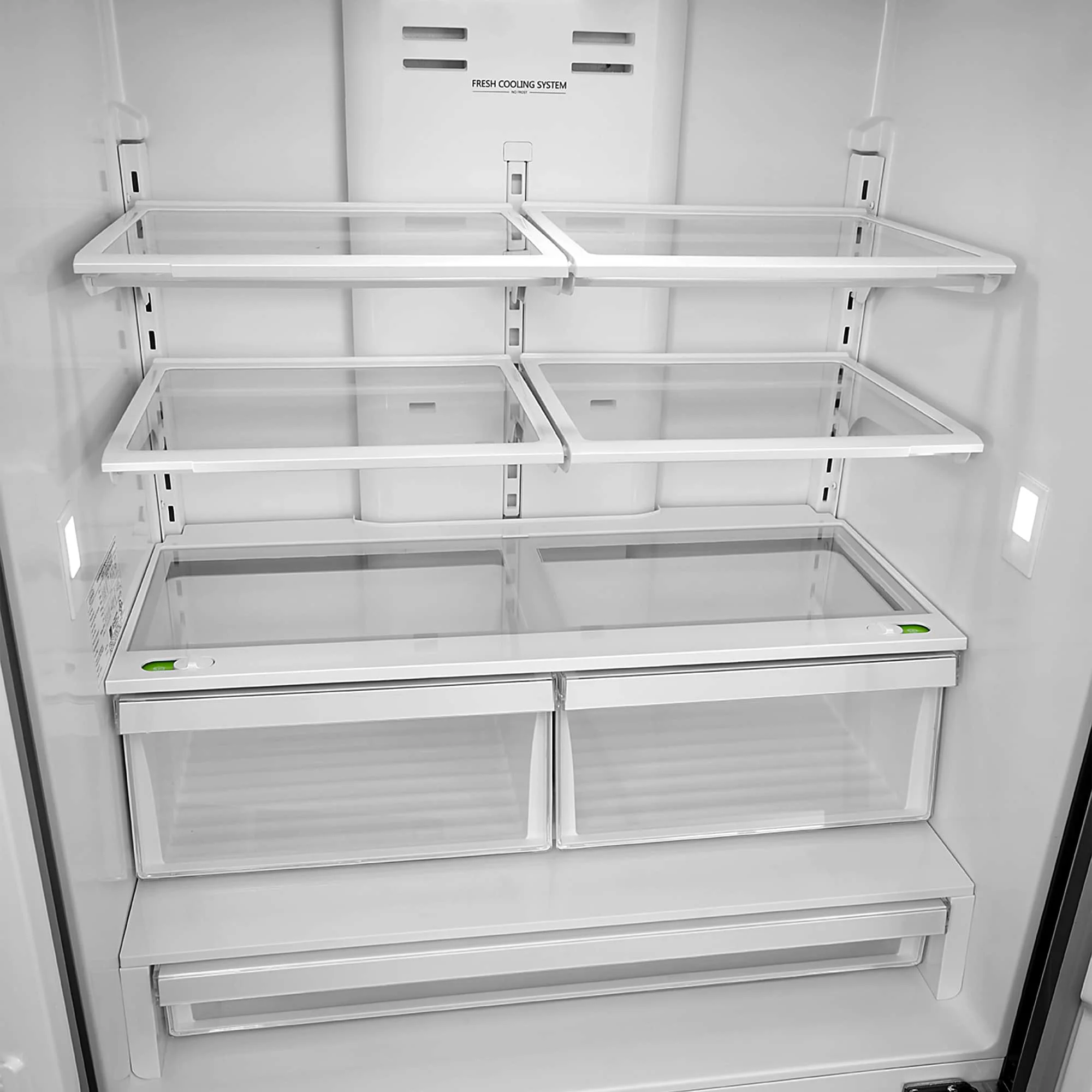 Cosmo 36-Inch 22.5 Cu. Ft. French Door Refrigerator with Pull Handle in Stainless Steel (COS-FDR225RHSS-G) - Image 11