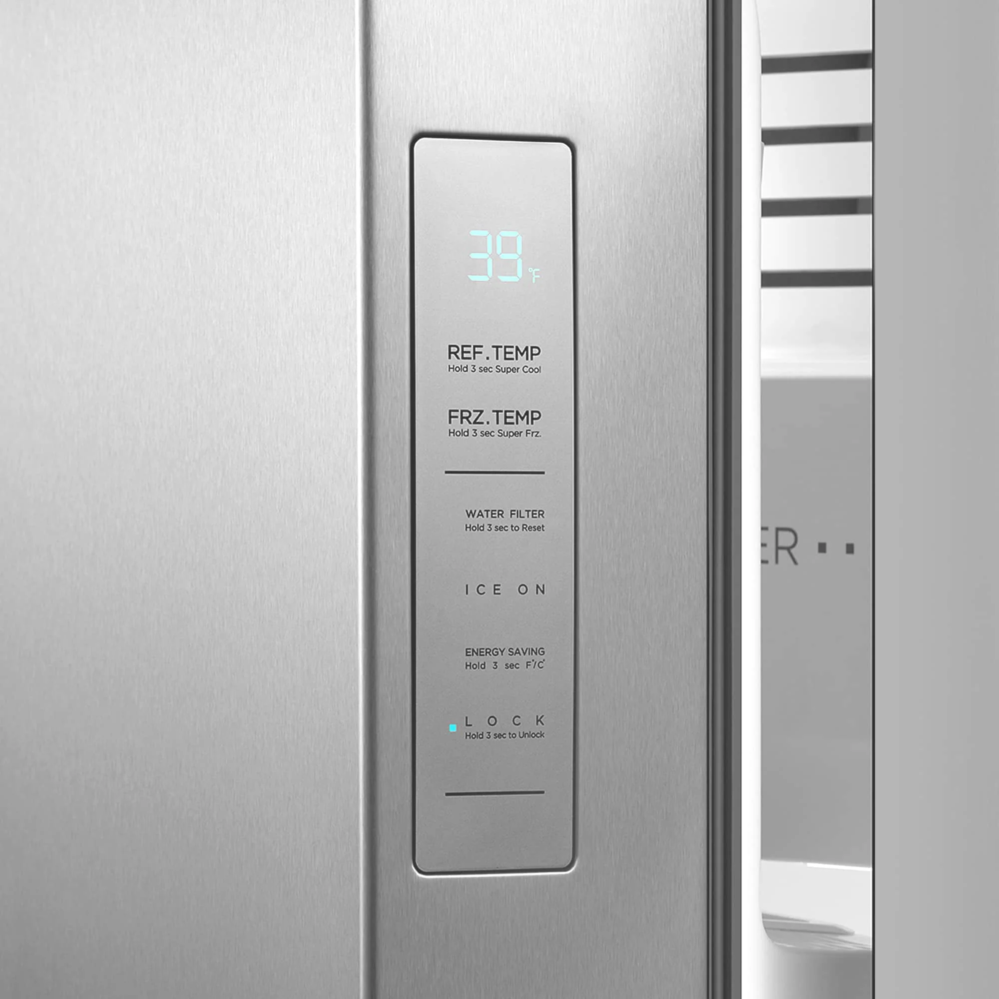 Cosmo 36-Inch 26.3 Cu. Ft. Side-by-Side Refrigerator with Water and Ice Dispenser in Stainless Steel (COS-SBSR263RHSS) - Image 12