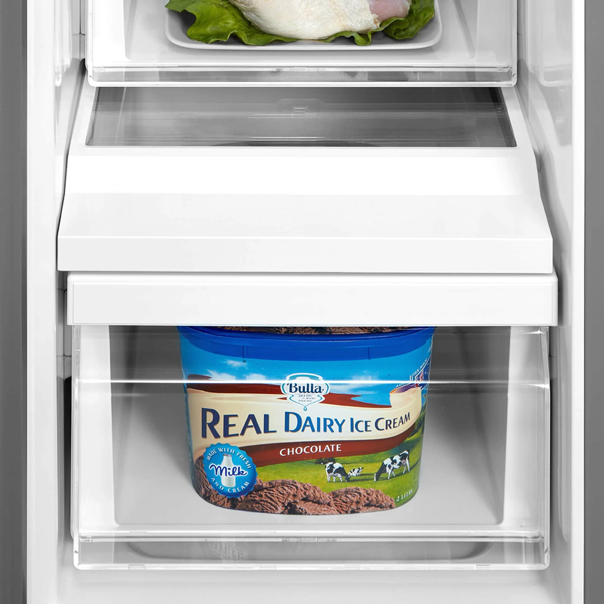 Cosmo 36-Inch 26.3 Cu. Ft. Side-by-Side Refrigerator with Water and Ice Dispenser in Stainless Steel (COS-SBSR263RHSS) - Image 5