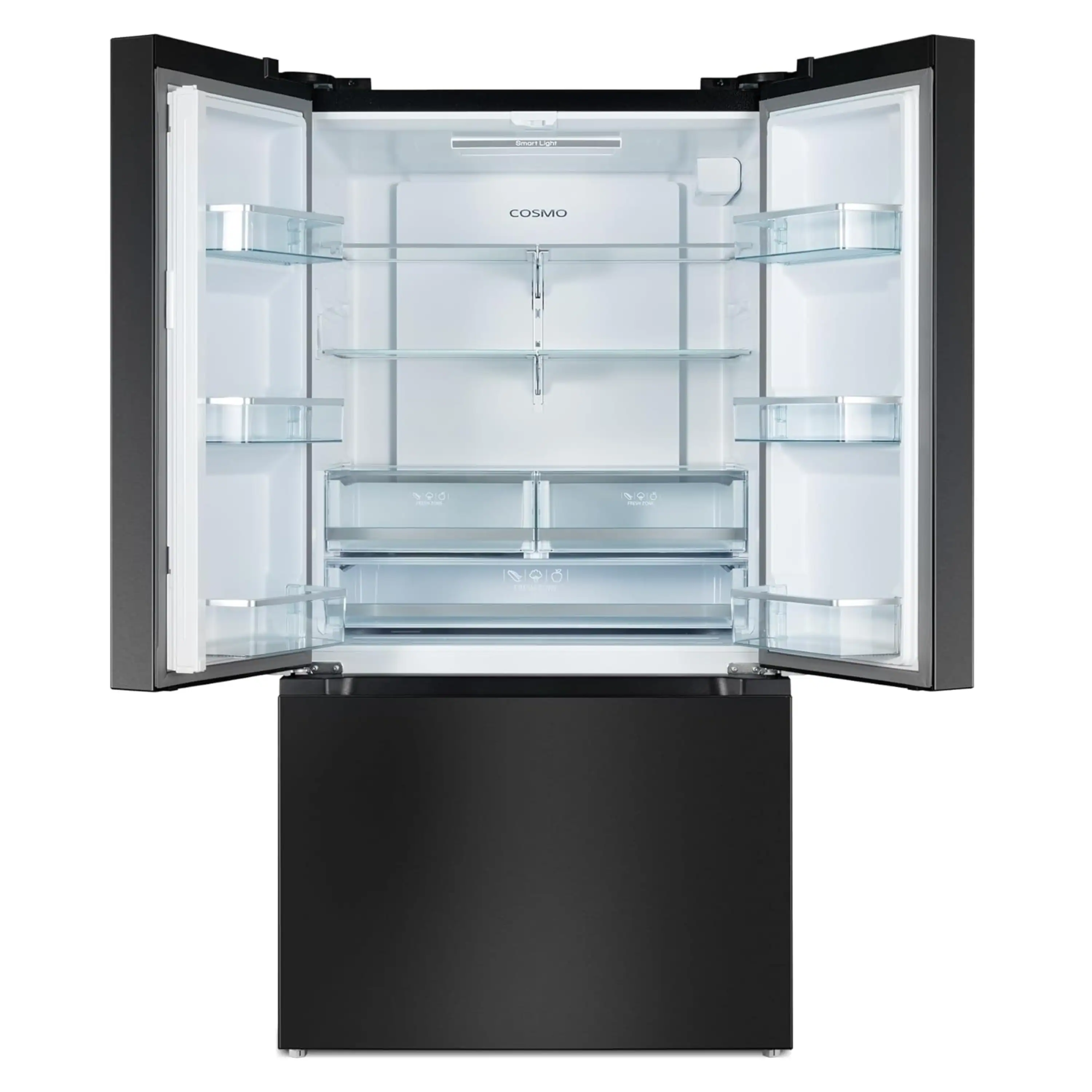 Cosmo 36-Inch 27.4 Cu. Ft. French Door Refrigerator in Matte Black (COS-RFFV283RBK) - Image 5