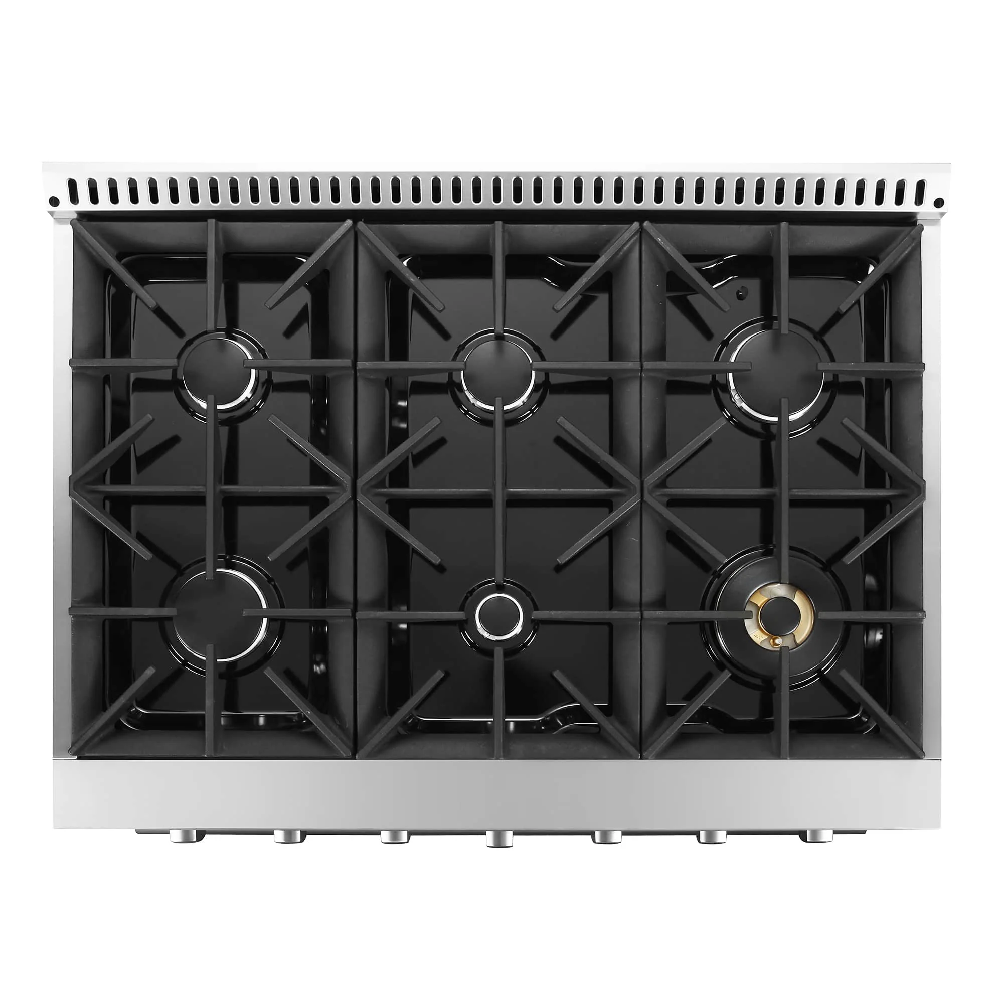 Cosmo 36-Inch 4.5 Cu. Ft. Gas Range with 6 Italian Burners in Stainless Steel (COS-GRP366) - Image 5