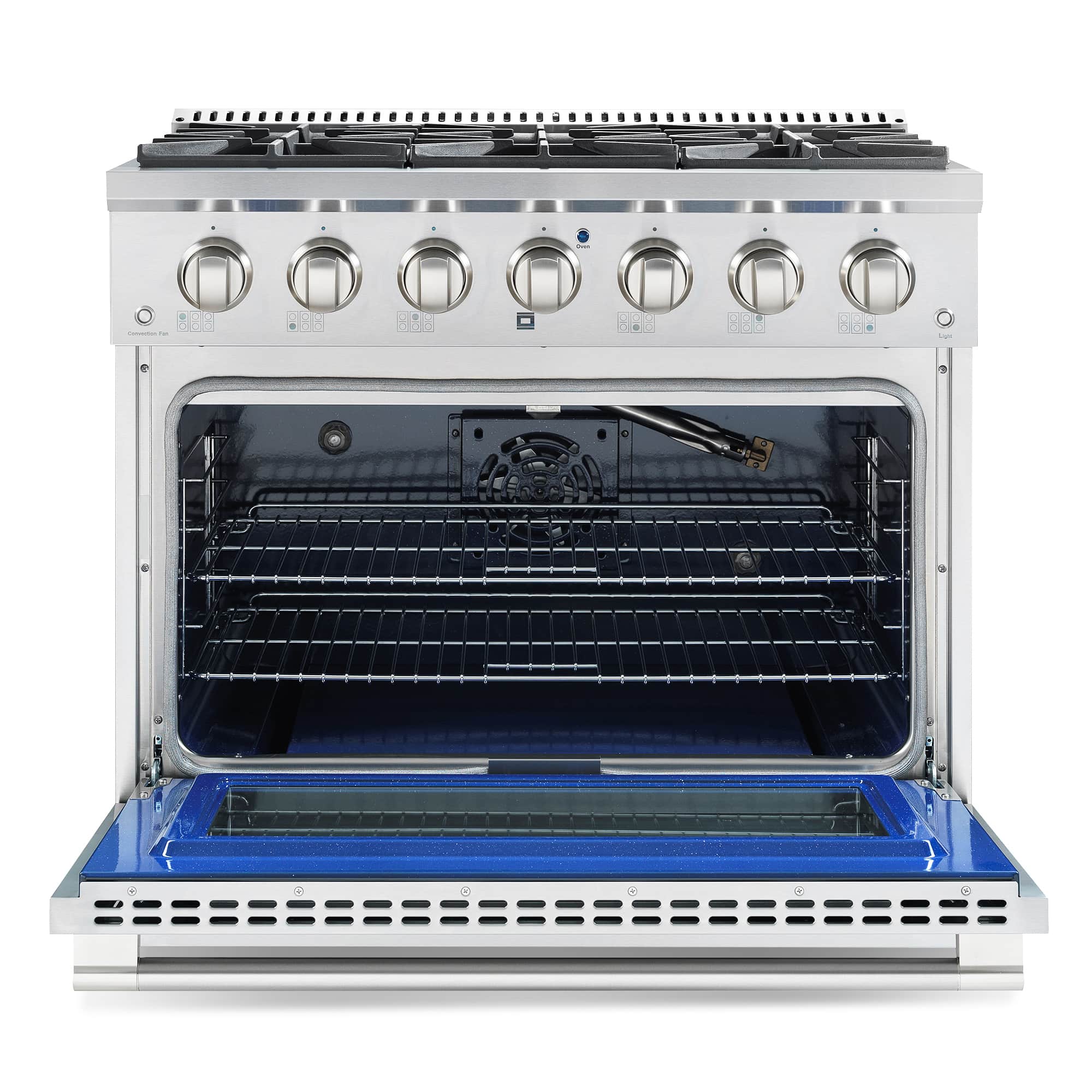 Cosmo 36-Inch 4.5 Cu. Ft. Gas Range with 6 Italian Burners in Stainless Steel (COS-GRP366) - Image 8