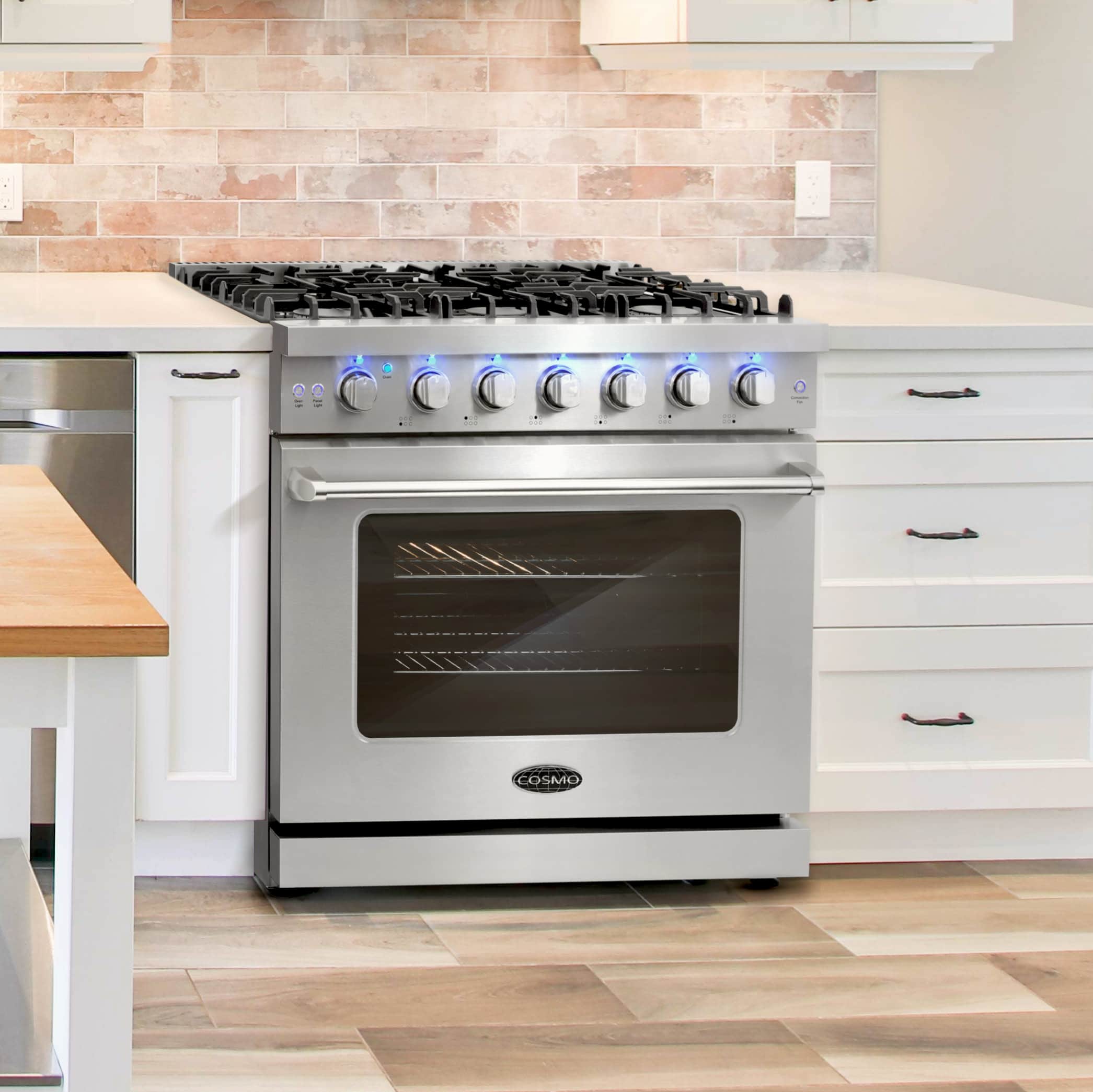 Cosmo 36-Inch 6.0 Cu. Ft. Gas Range in Stainless Steel (COS-EPGR366) - Image 3