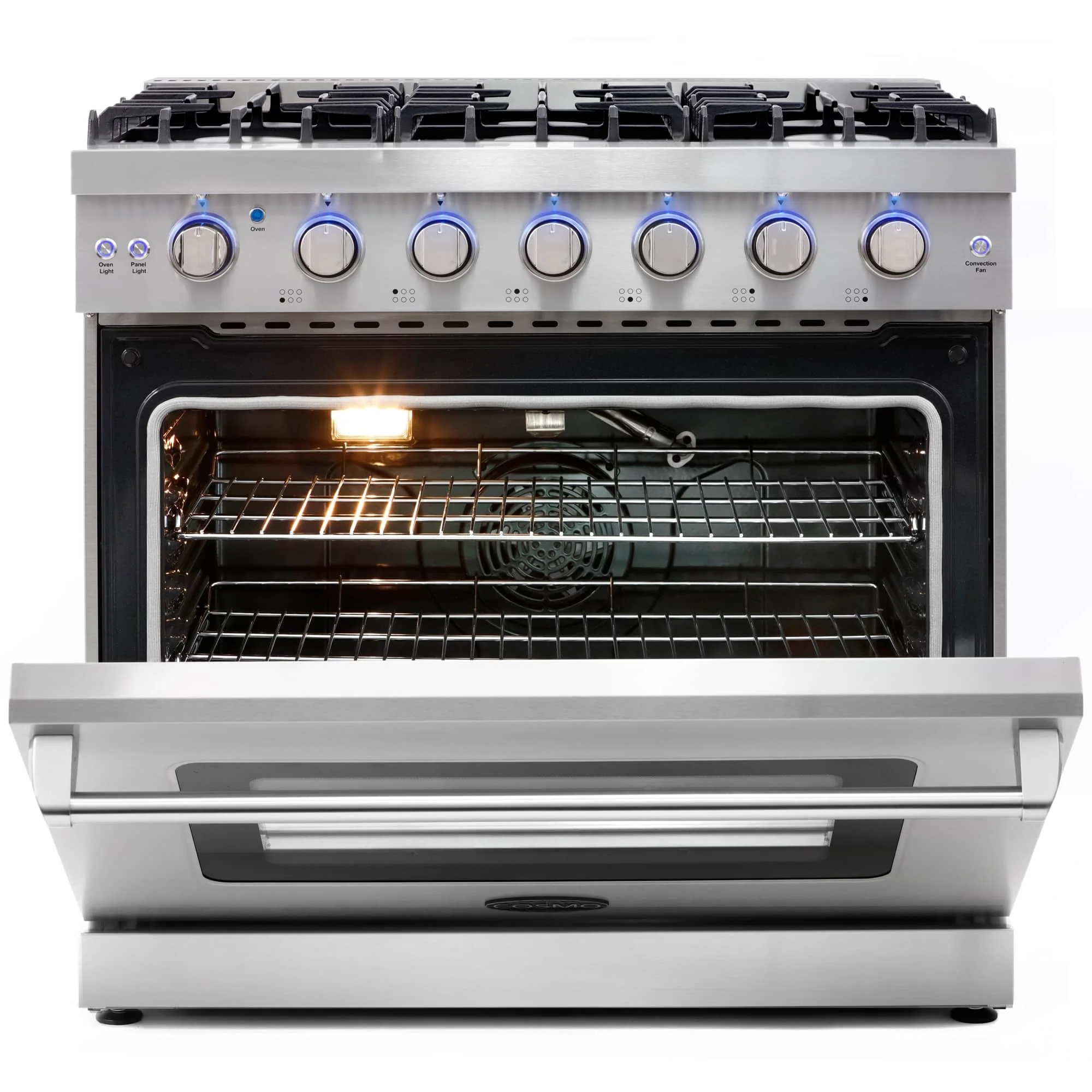 Cosmo 36-Inch 6.0 Cu. Ft. Gas Range in Stainless Steel (COS-EPGR366) - Image 5