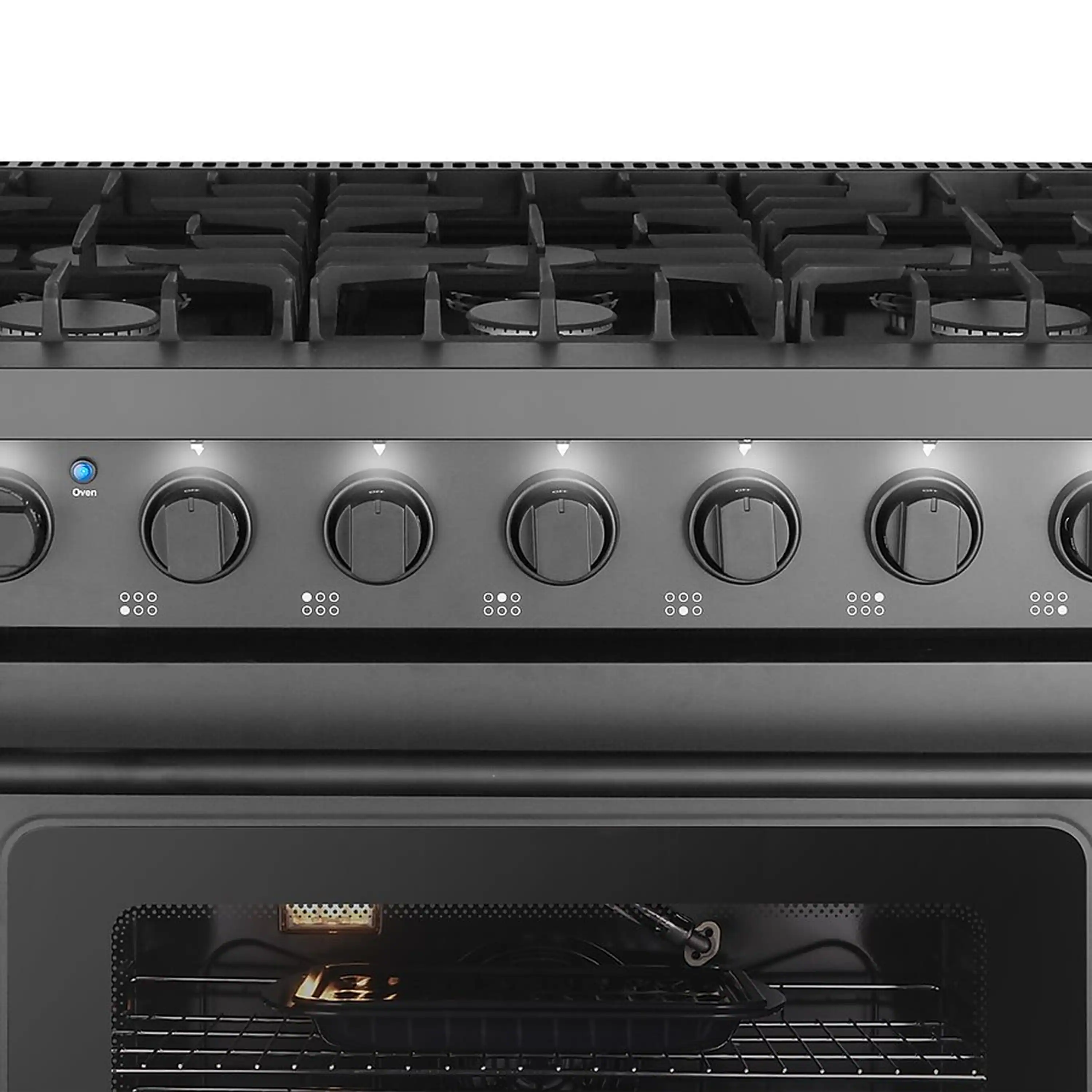 Cosmo 36-Inch Gas Range in Matte Black (COS-EPGR366-BK) - Image 8