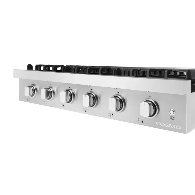 Cosmo 36-Inch Slide-In Counter Gas Cooktop with 6 Burners in Stainless Steel (COS-GRT366) - Image 5