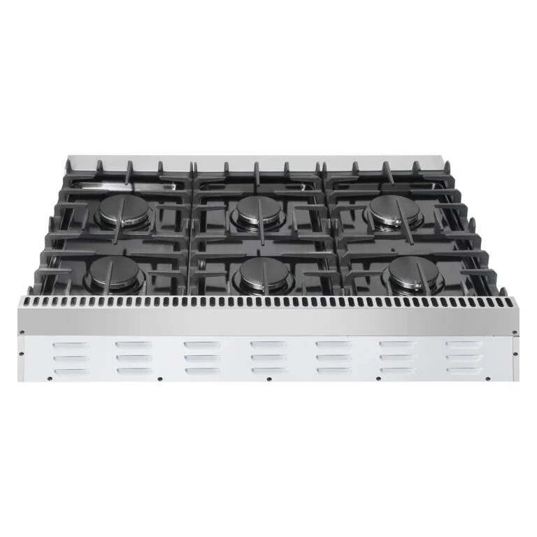Cosmo 36-Inch Slide-In Counter Gas Cooktop with 6 Burners in Stainless Steel (COS-GRT366) - Image 8