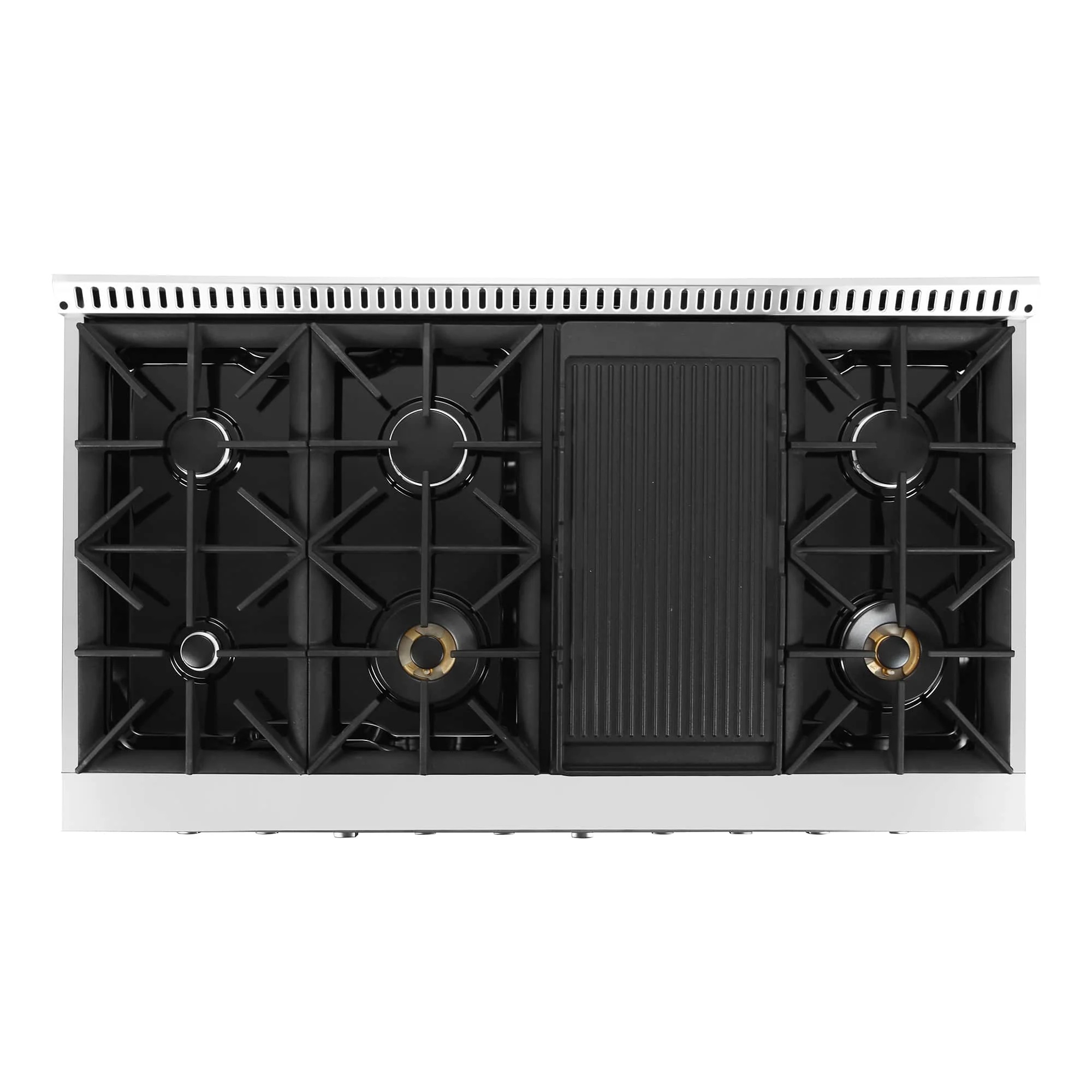 Cosmo 48-Inch 5.5 Cu. Ft. Double Oven Gas Range with 8 Italian Burners in Stainless Steel (COS-GRP486G) - Image 6