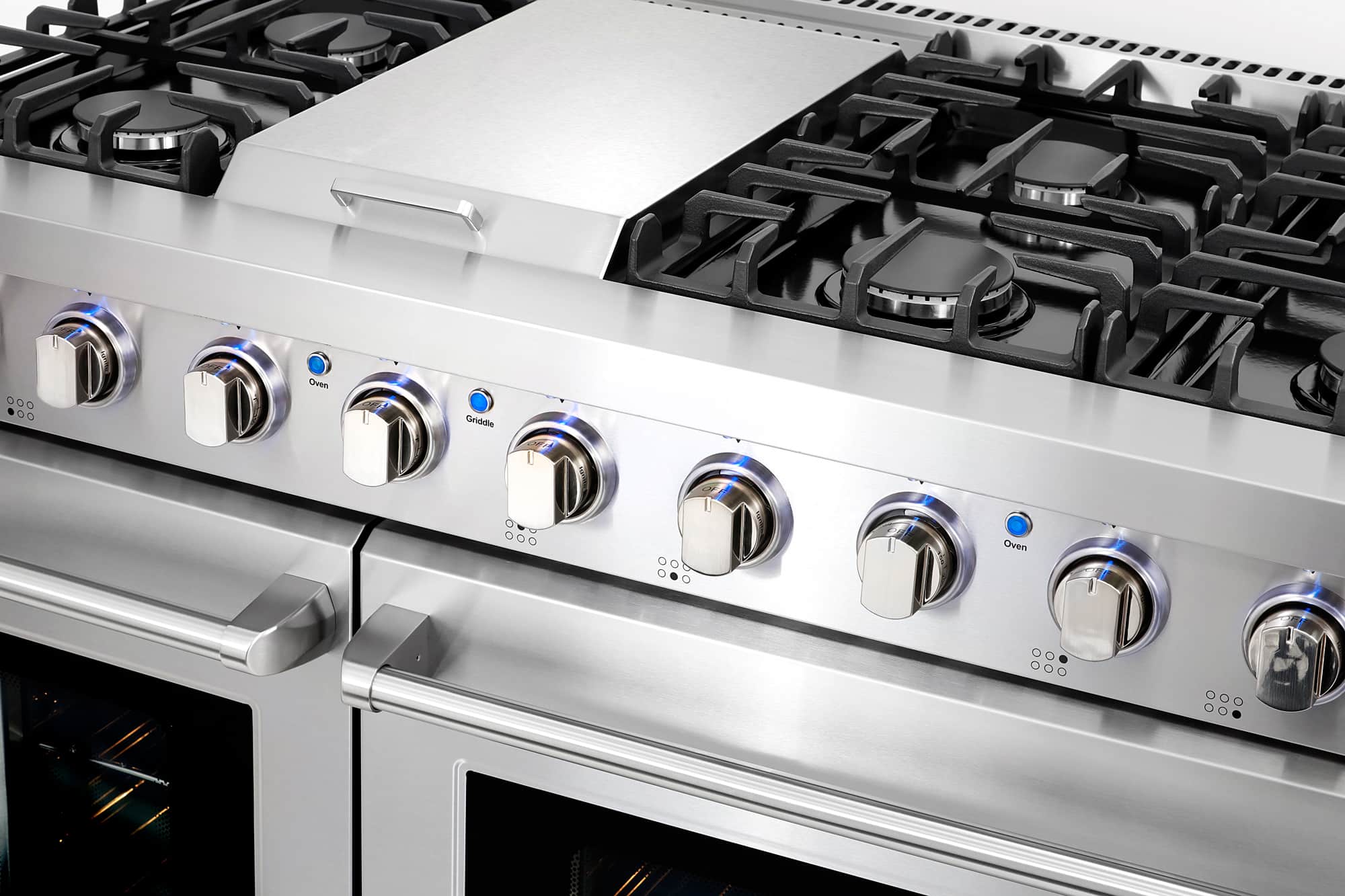 Cosmo 48-Inch 6.8 Cu. Ft. Double Oven Gas Range in Stainless Steel (COS-EPGR486G) - Image 10