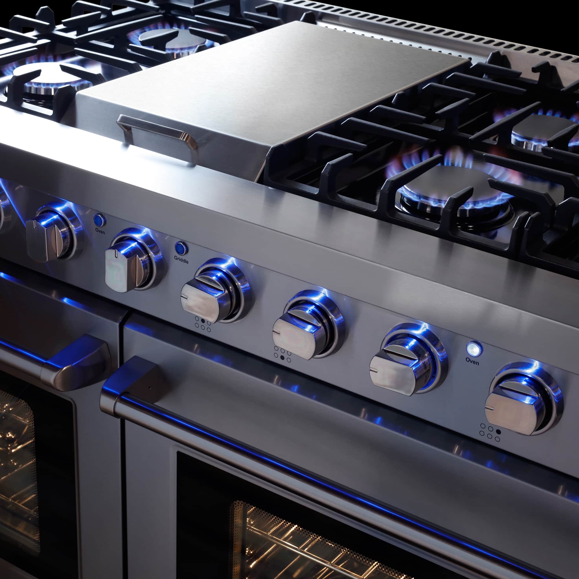 Cosmo 48-Inch 6.8 Cu. Ft. Double Oven Gas Range in Stainless Steel (COS-EPGR486G) - Image 12