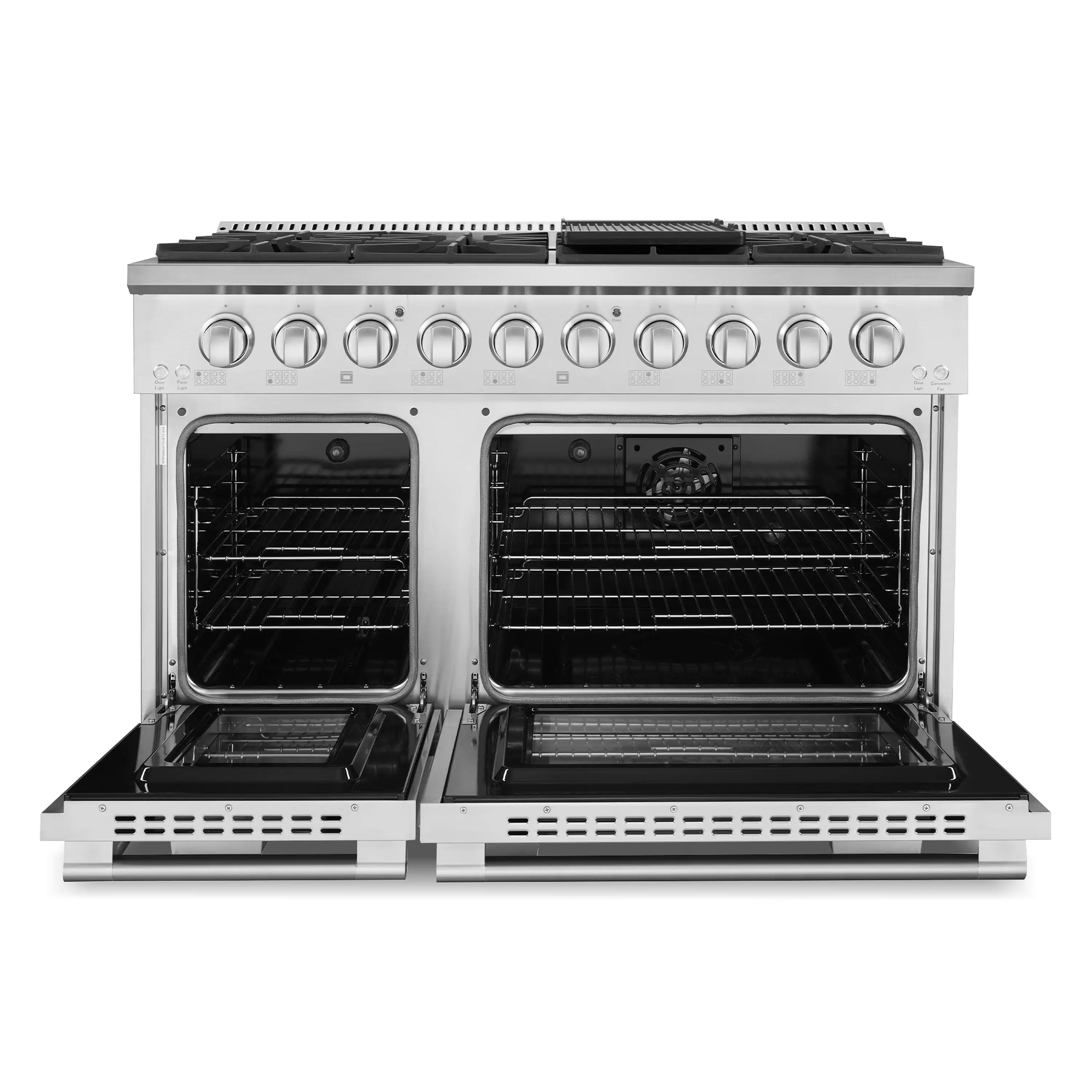 Cosmo 48-Inch High End Style Double Oven Dual Fuel Range in Stainless Steel (COS-DFRP488K) - Image 4