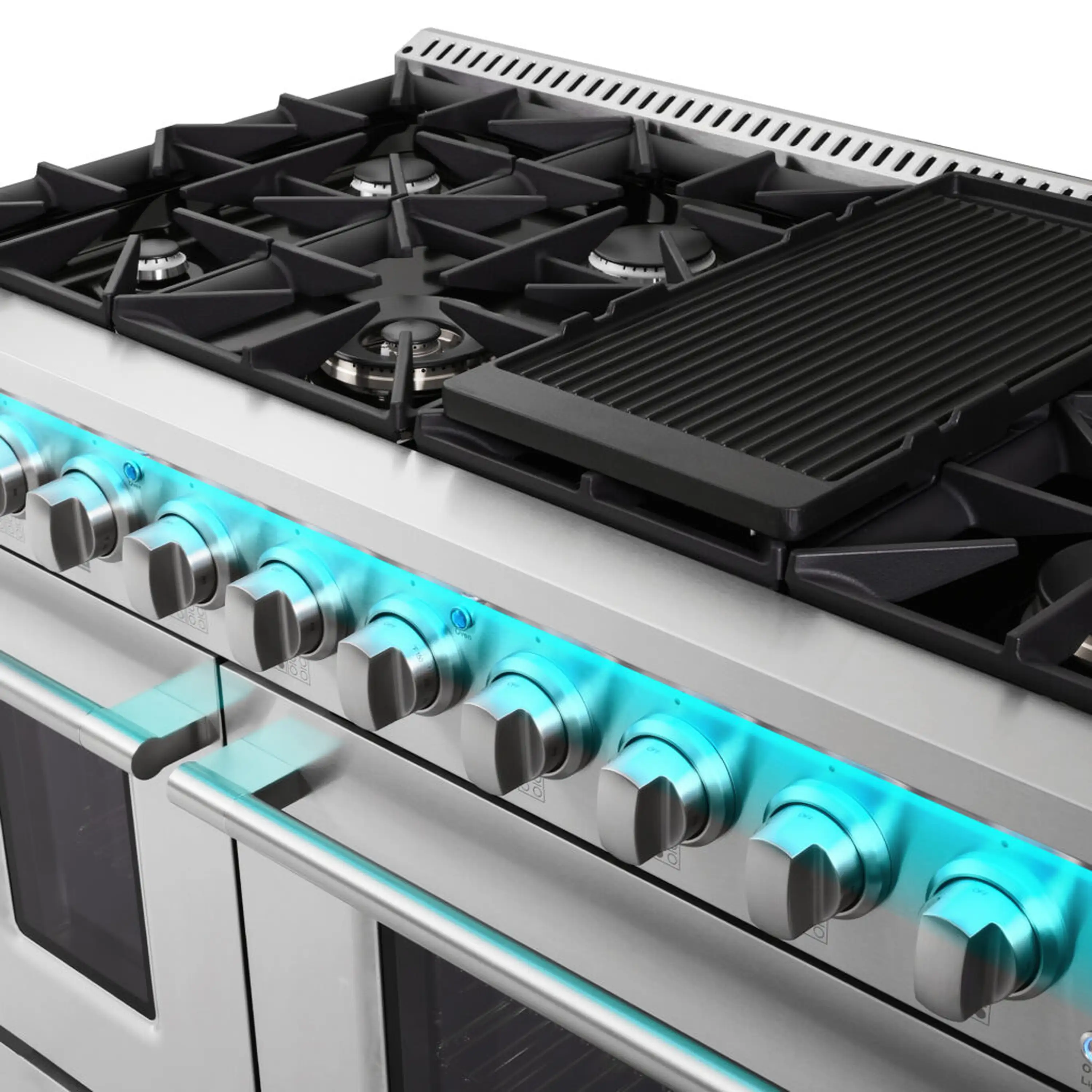 Cosmo 48-Inch High End Style Double Oven Dual Fuel Range in Stainless Steel (COS-DFRP488K) - Image 5