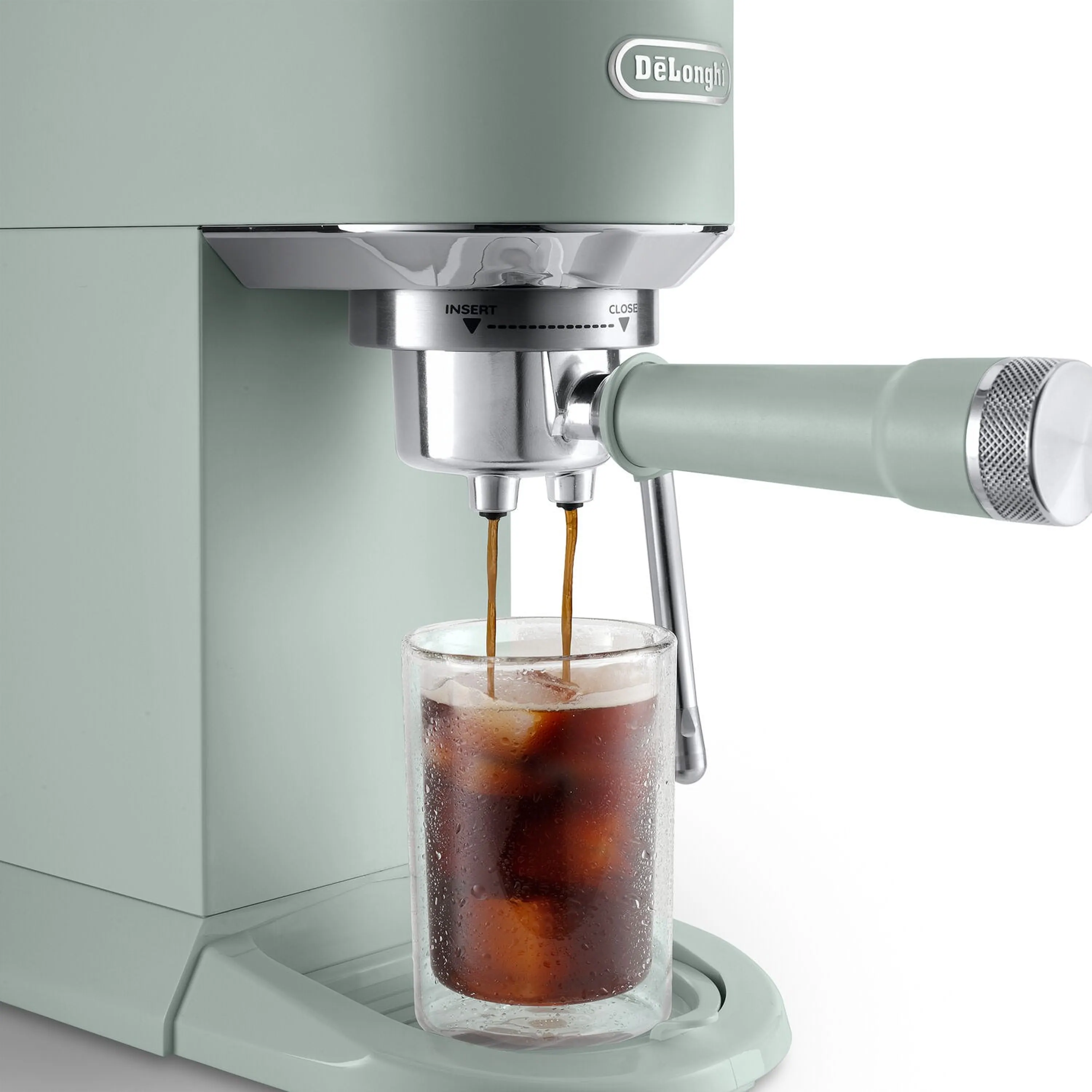 De'Longhi Dedica Duo Pump Espresso Machine with Cold Brew, Frothing Wand in Green (EC890GR) - Image 10