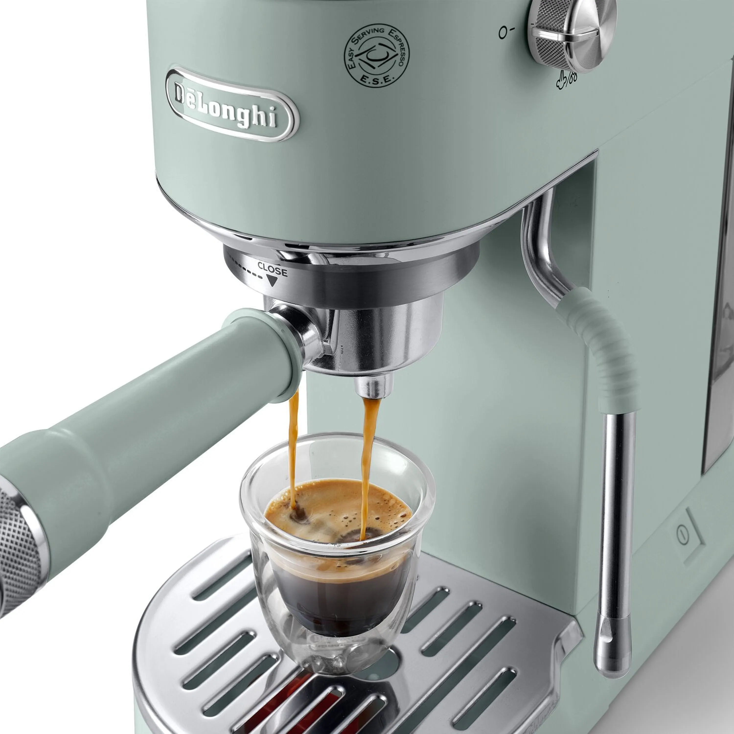 De'Longhi Dedica Duo Pump Espresso Machine with Cold Brew, Frothing Wand in Green (EC890GR) - Image 8
