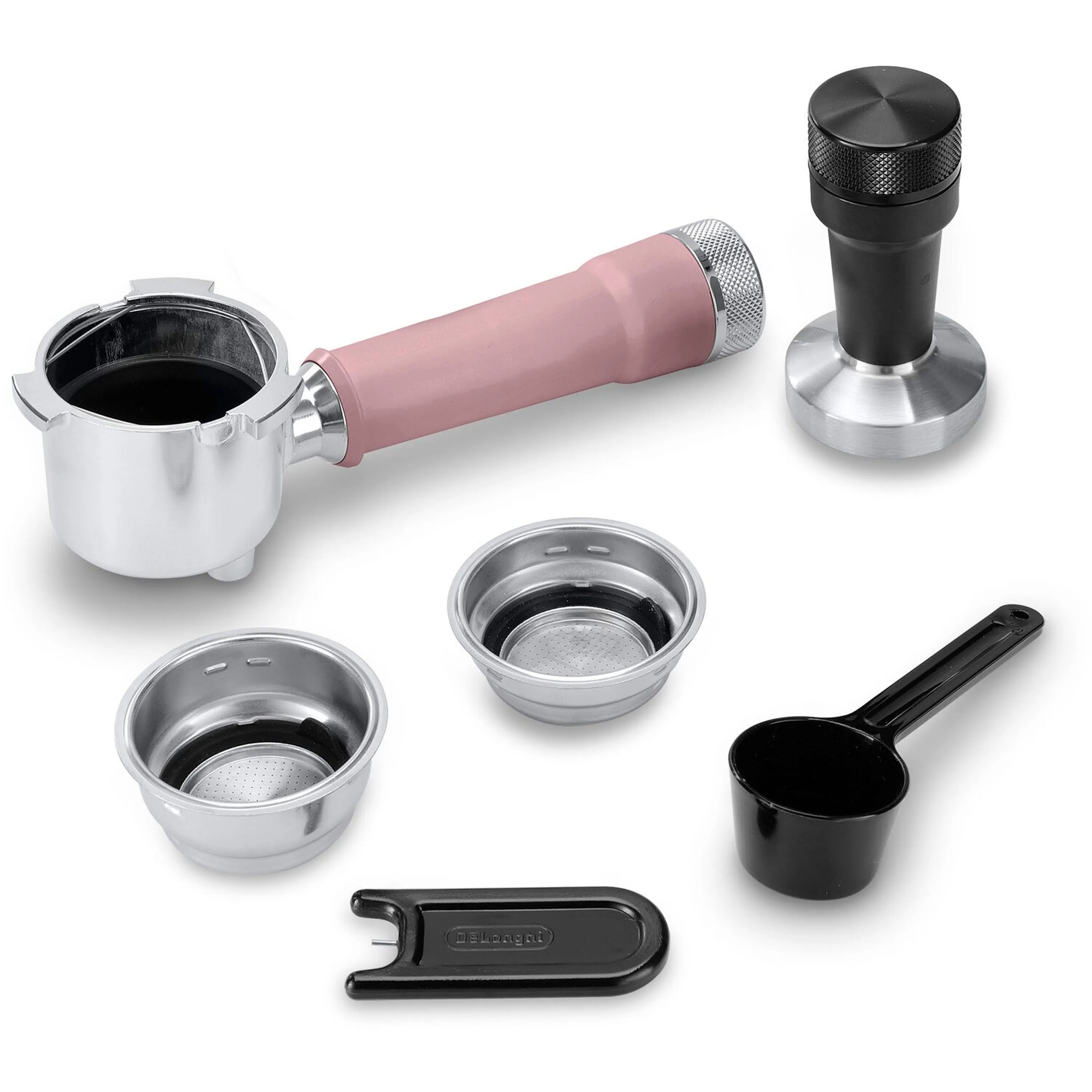 De'Longhi Dedica Duo Pump Espresso Machine with Cold Brew, Frothing Wand in Pink (EC890PK) - Image 13