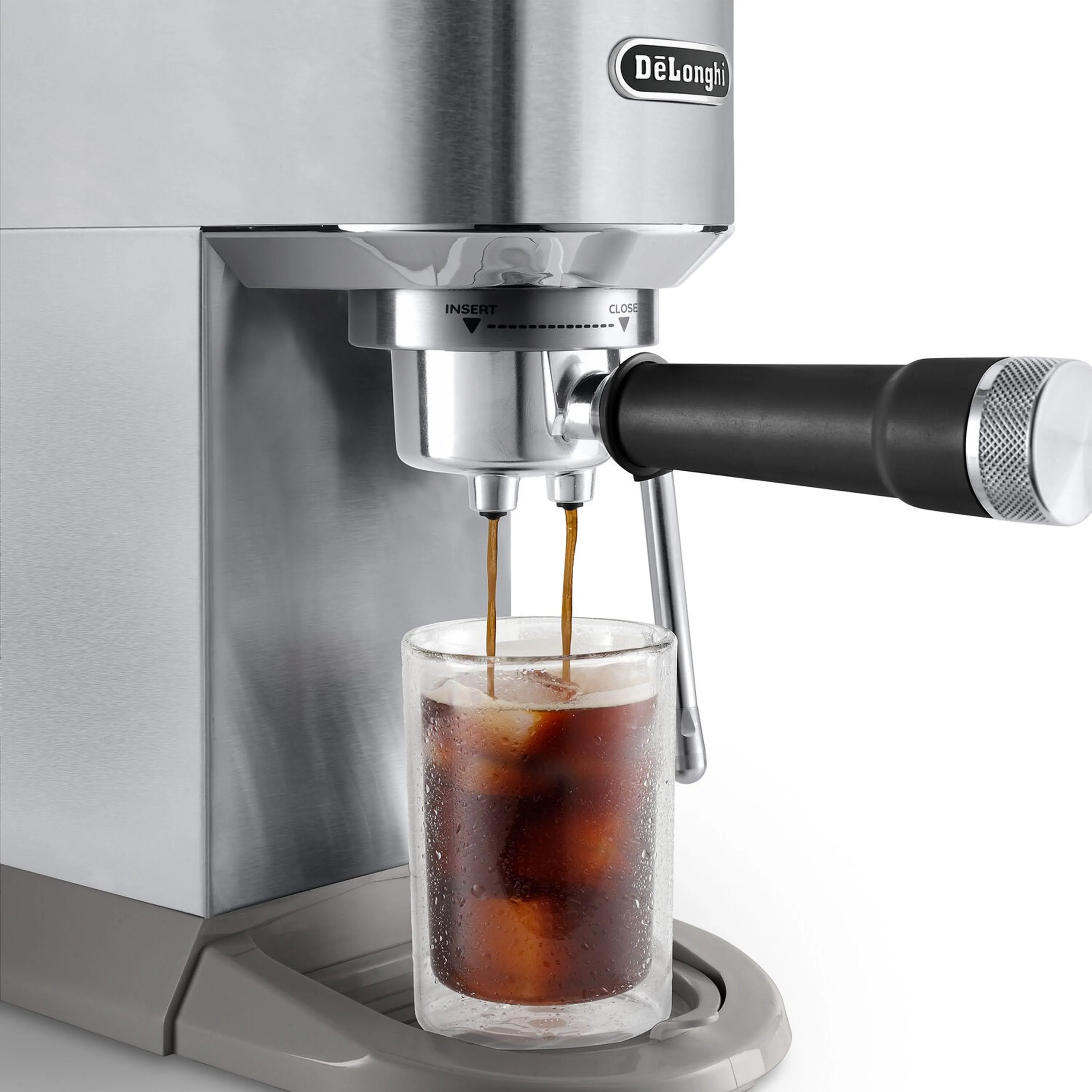 De'Longhi Dedica Duo Pump Espresso Machine with Cold Brew, Frothing Wand in Stainless (EC890M) - Image 6