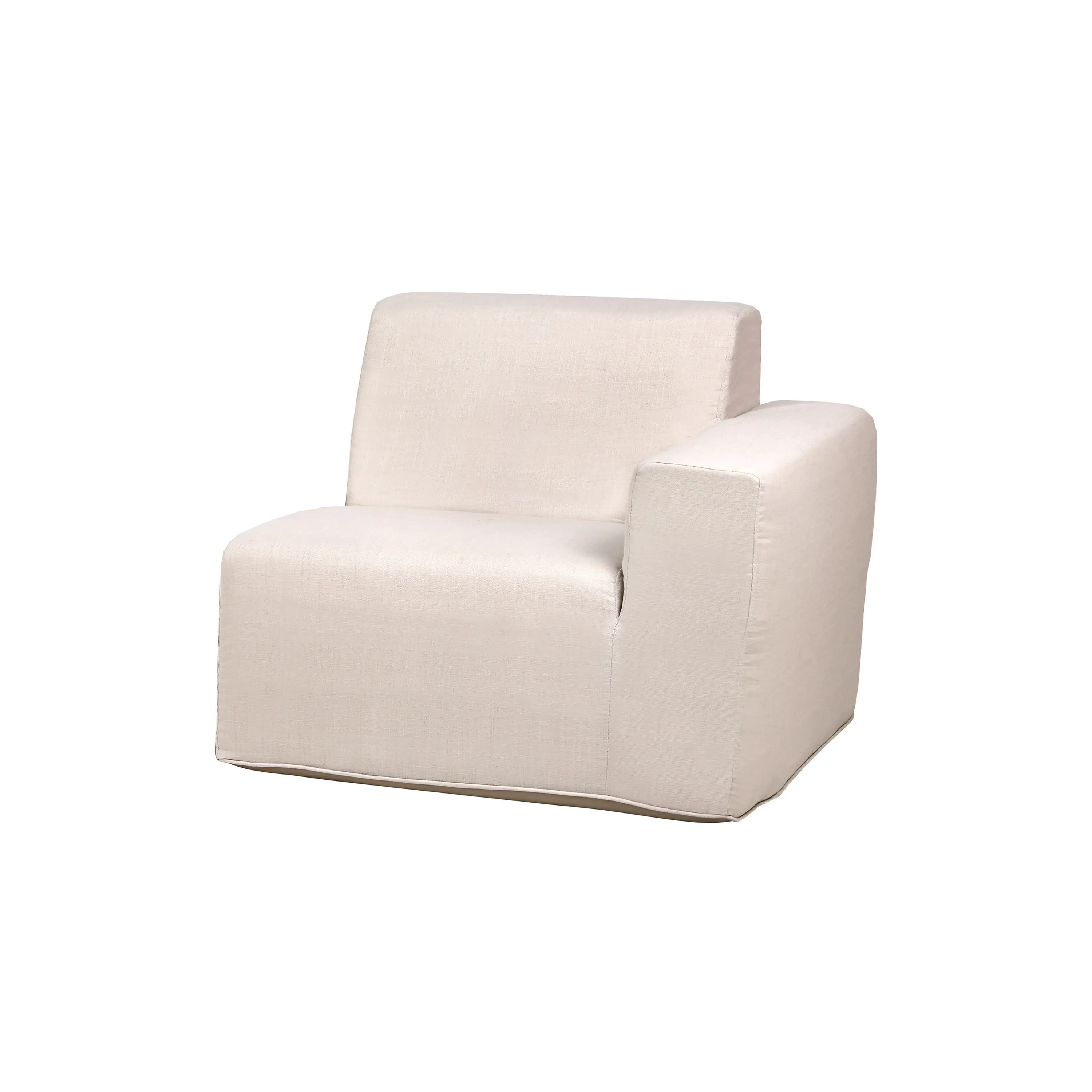 Deko Living 2 Piece Seating Beige Outdoor Compressed Foam Sectional Sofas (COP30217SET) - Image 4