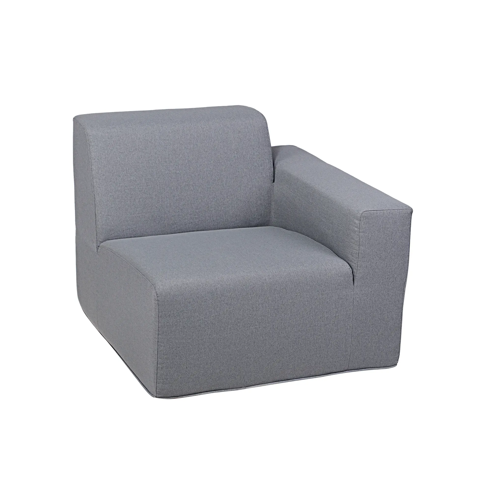Deko Living 2 Piece Seating Gray Compressed Foam Sectional Sofa (CIF50017SET) - Image 3