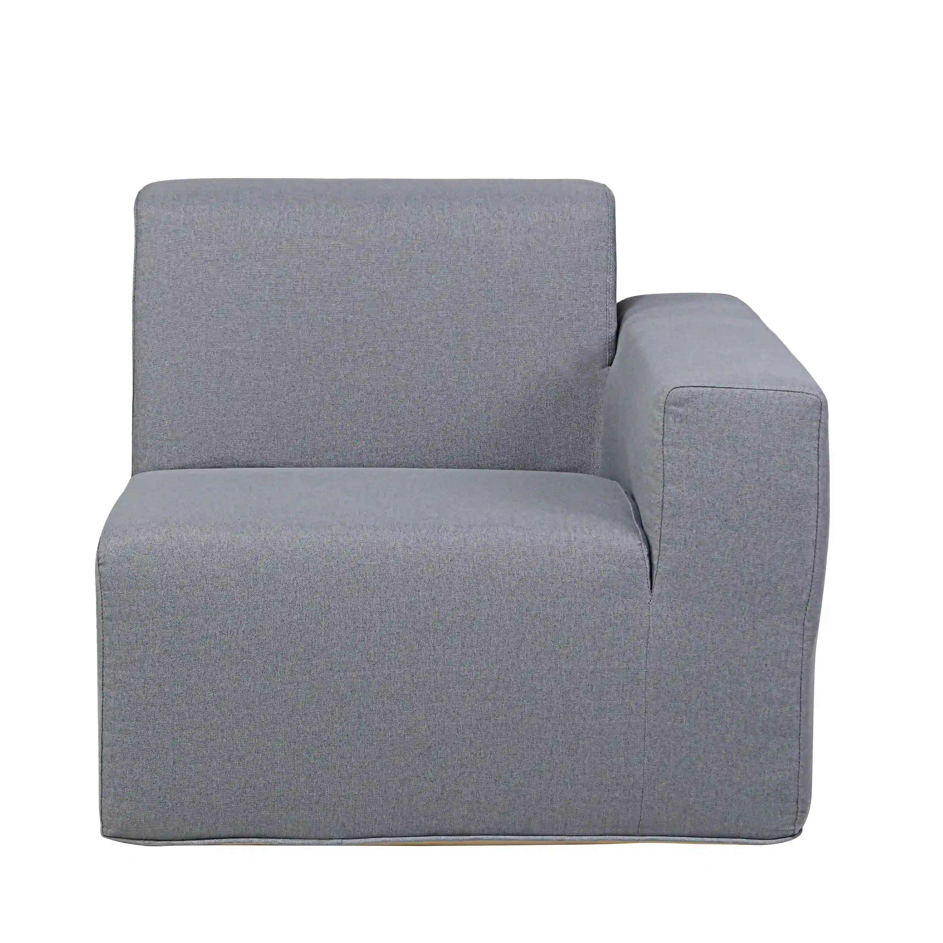 Deko Living 2 Piece Seating Gray Outdoor Compressed Foam Sectional Sofas (COP30017SET) - Image 4