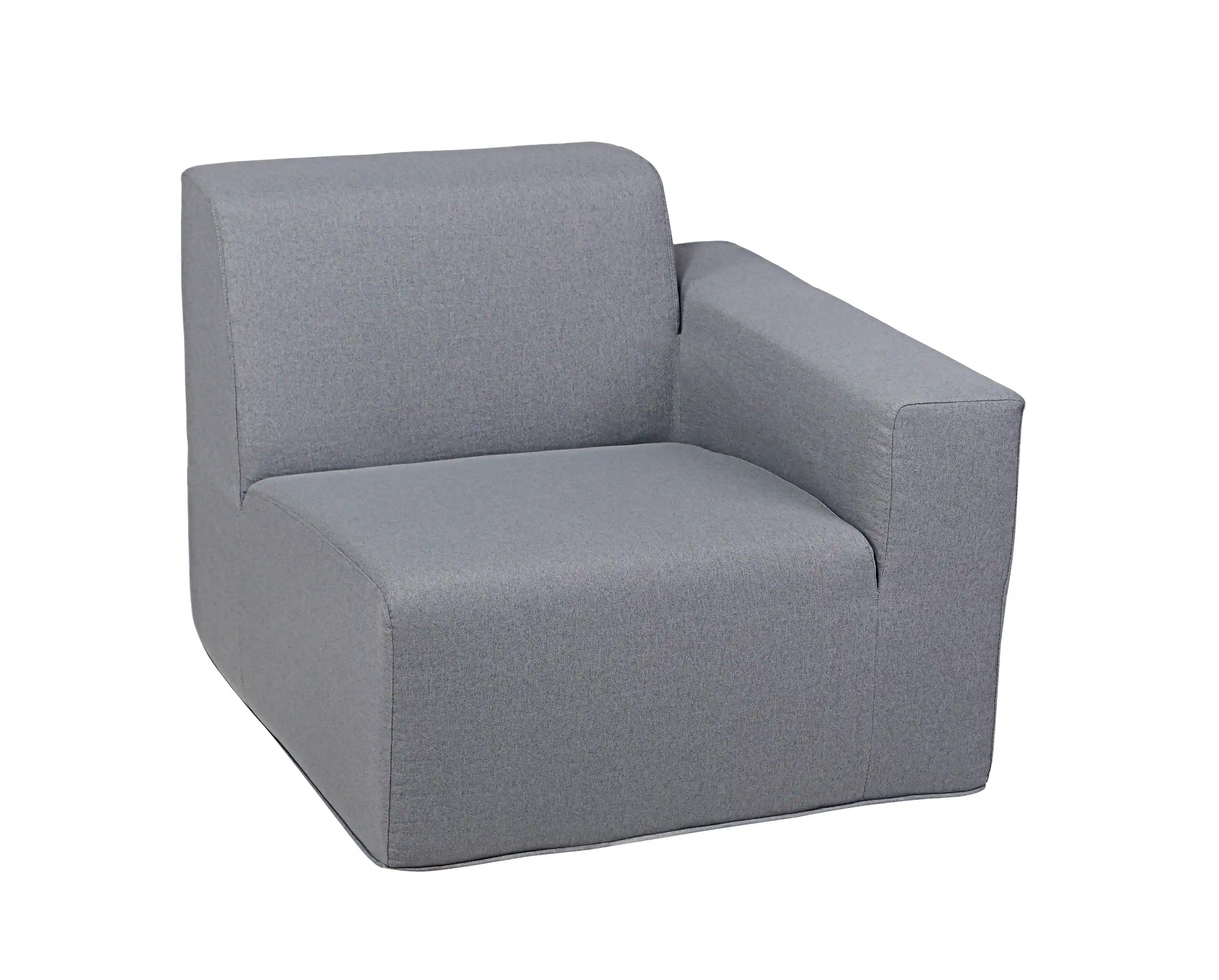Deko Living 2 Piece Seating Gray Outdoor Compressed Foam Sectional Sofas (COP30017SET) - Image 5