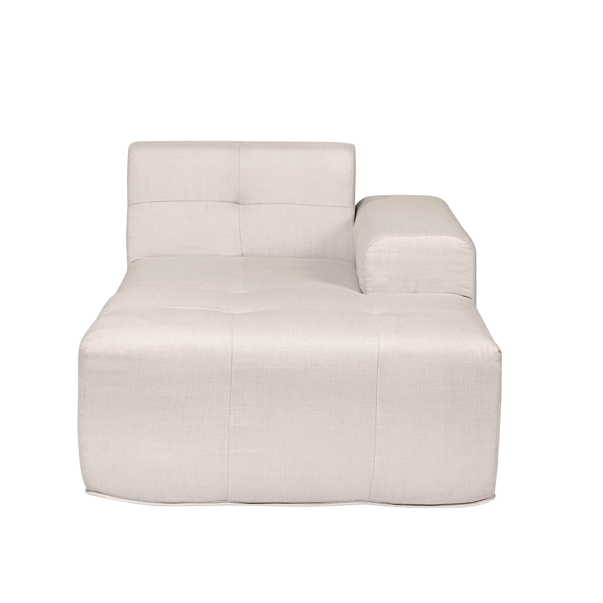Deko Living 3 Piece Beige Compressed Foam Sectional Sofa Lounger and Table Set (CIF50218) - Image 5