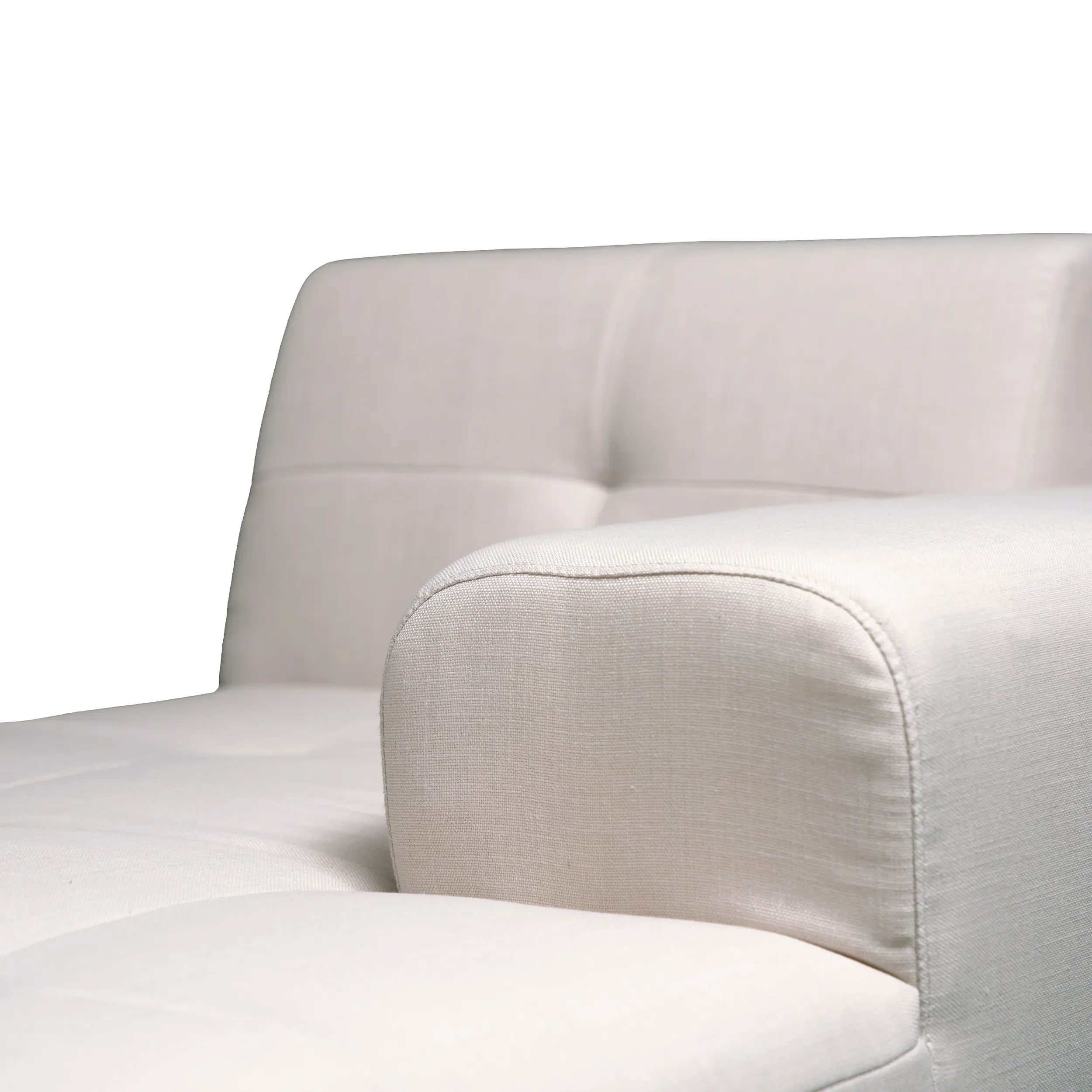 Deko Living 3 Piece Beige Compressed Foam Sectional Sofa Lounger and Table Set (CIF50218) - Image 6