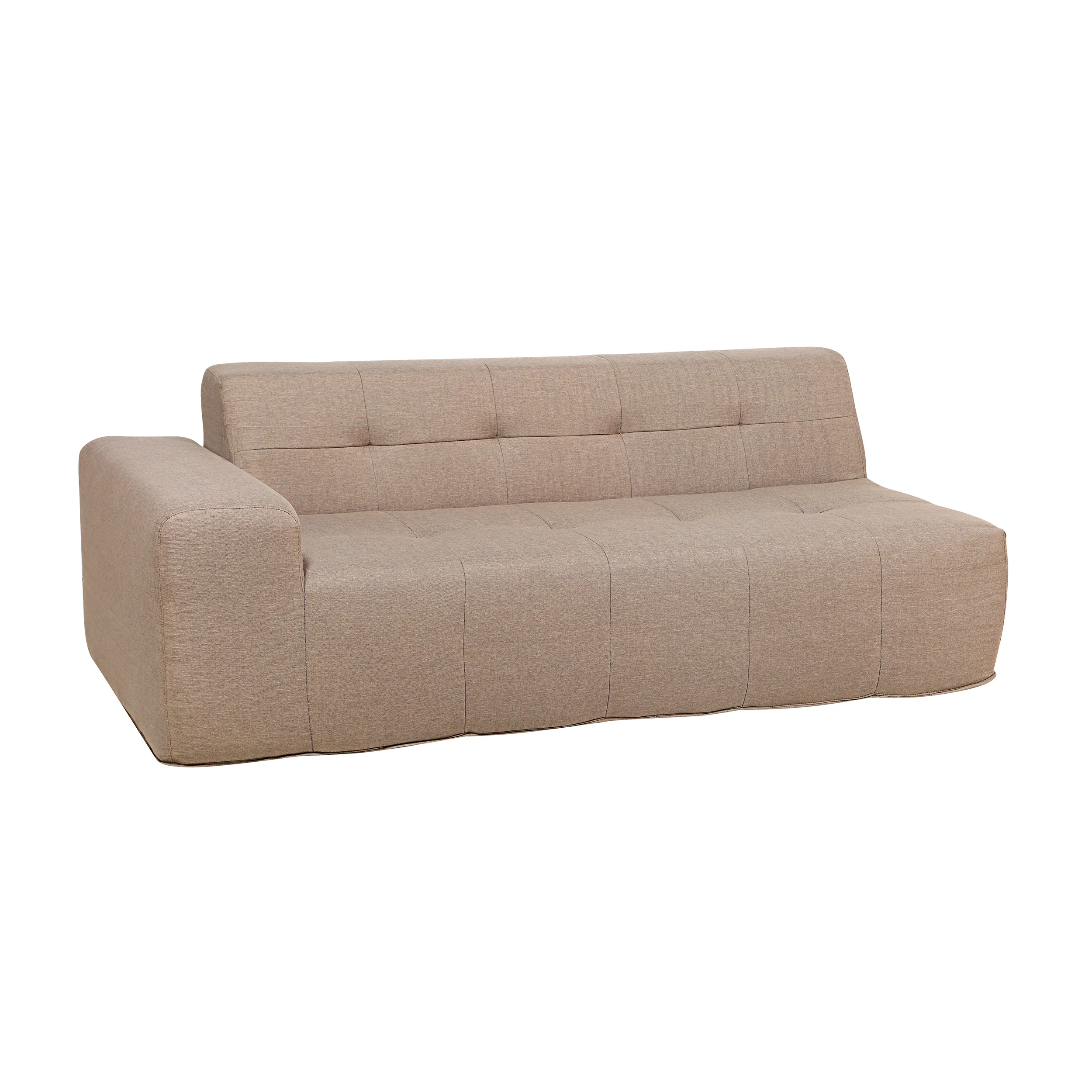 Deko Living 3 Piece Brown Compressed Foam Sectional Sofa Lounger and Table Set (CIF50118) - Image 4