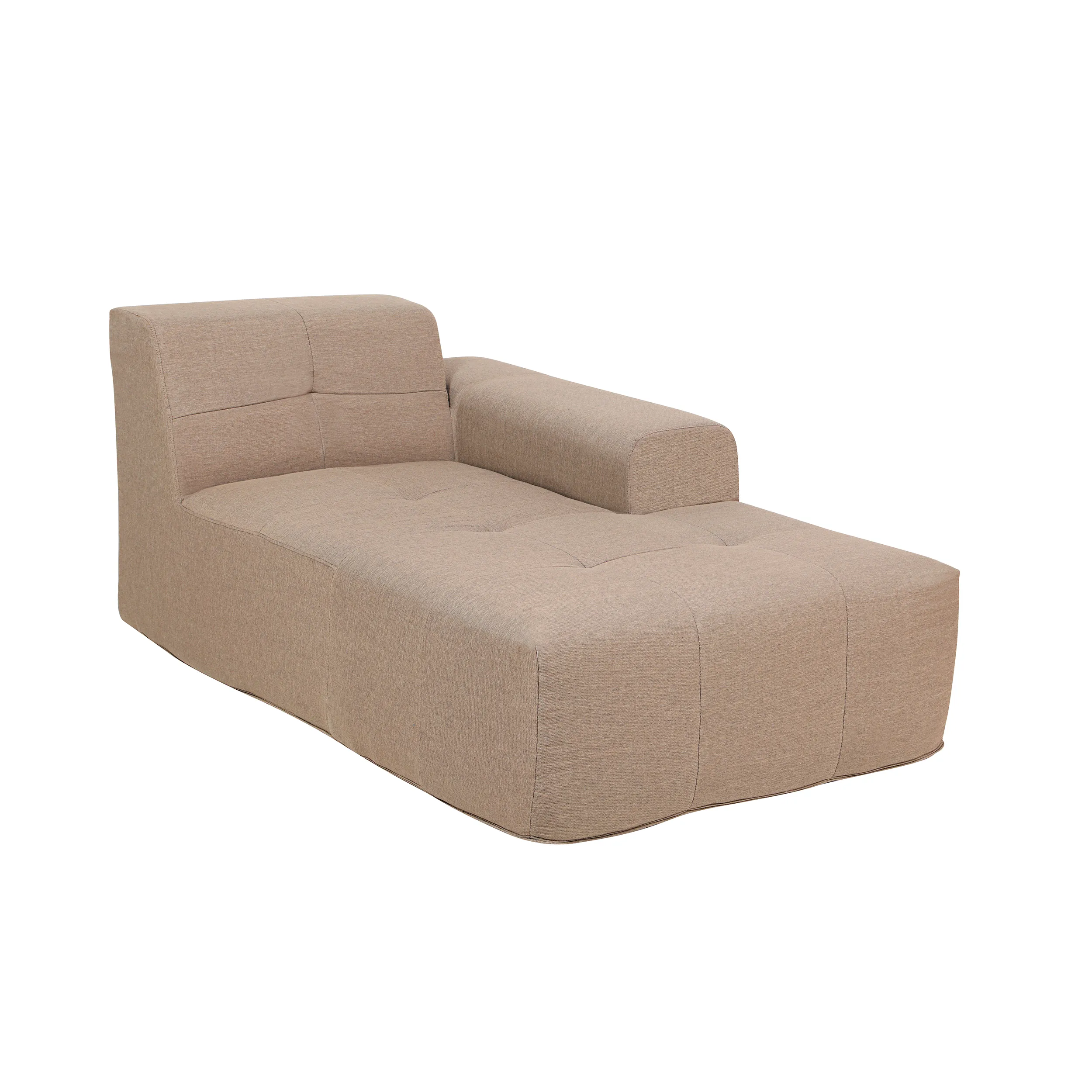 Deko Living 3 Piece Brown Compressed Foam Sectional Sofa Lounger and Table Set (CIF50118) - Image 5