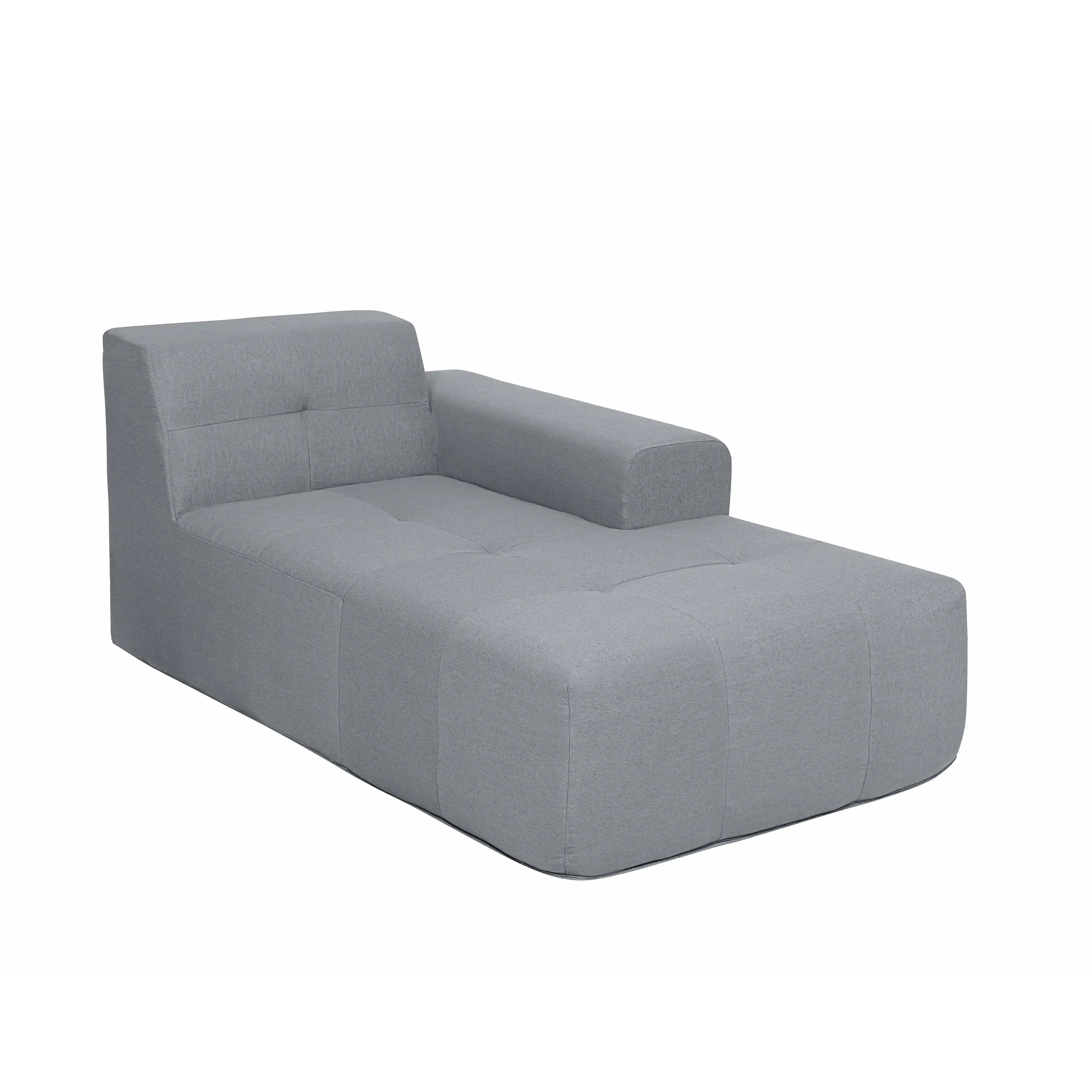 Deko Living 3 Piece Gray Compressed Foam Sectional Sofa Lounger and Table Set (CIF50018) - Image 5