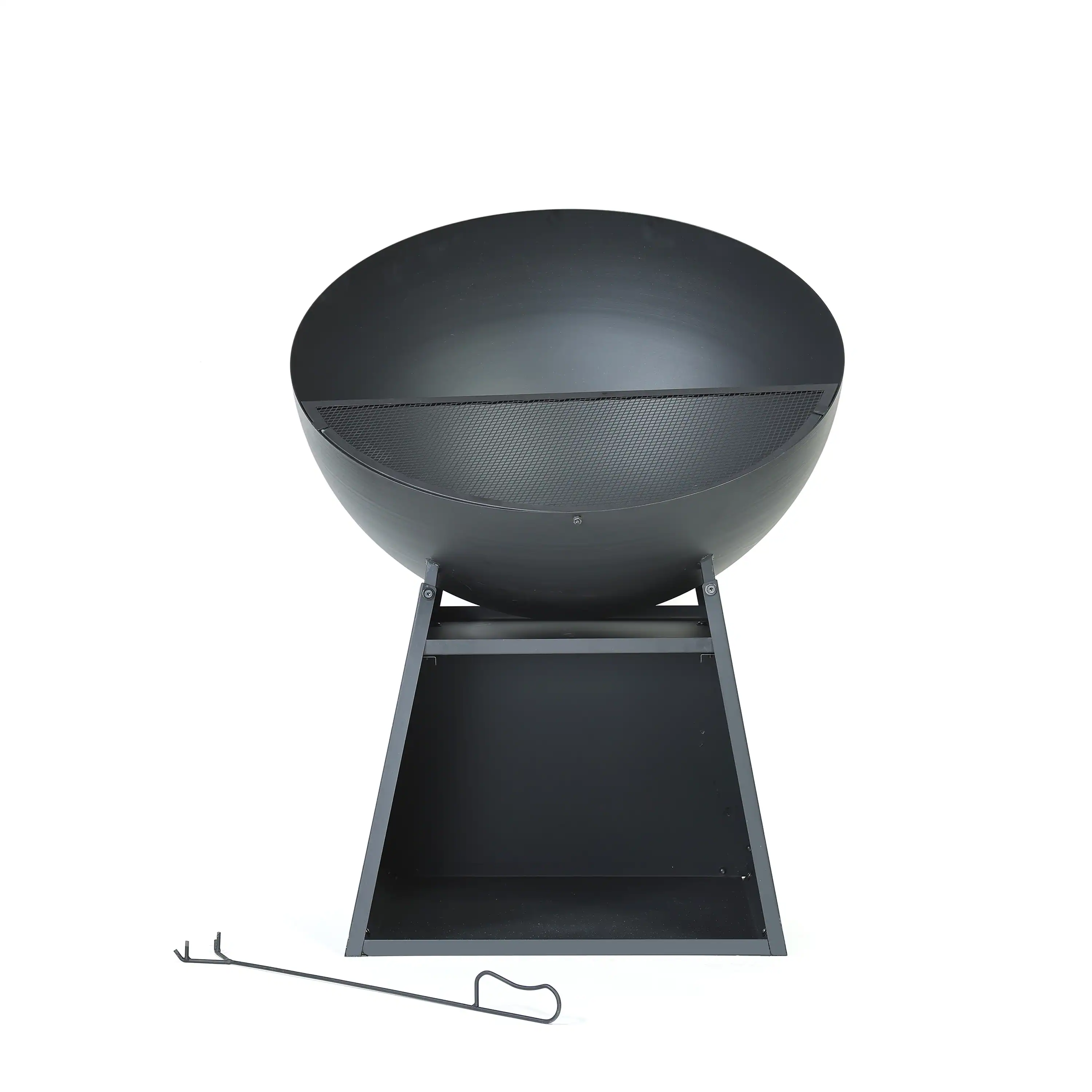 Deko Living 30-Inch Round Outdoor Steel Wood Burning Fire Pit (COB10515) - Image 7
