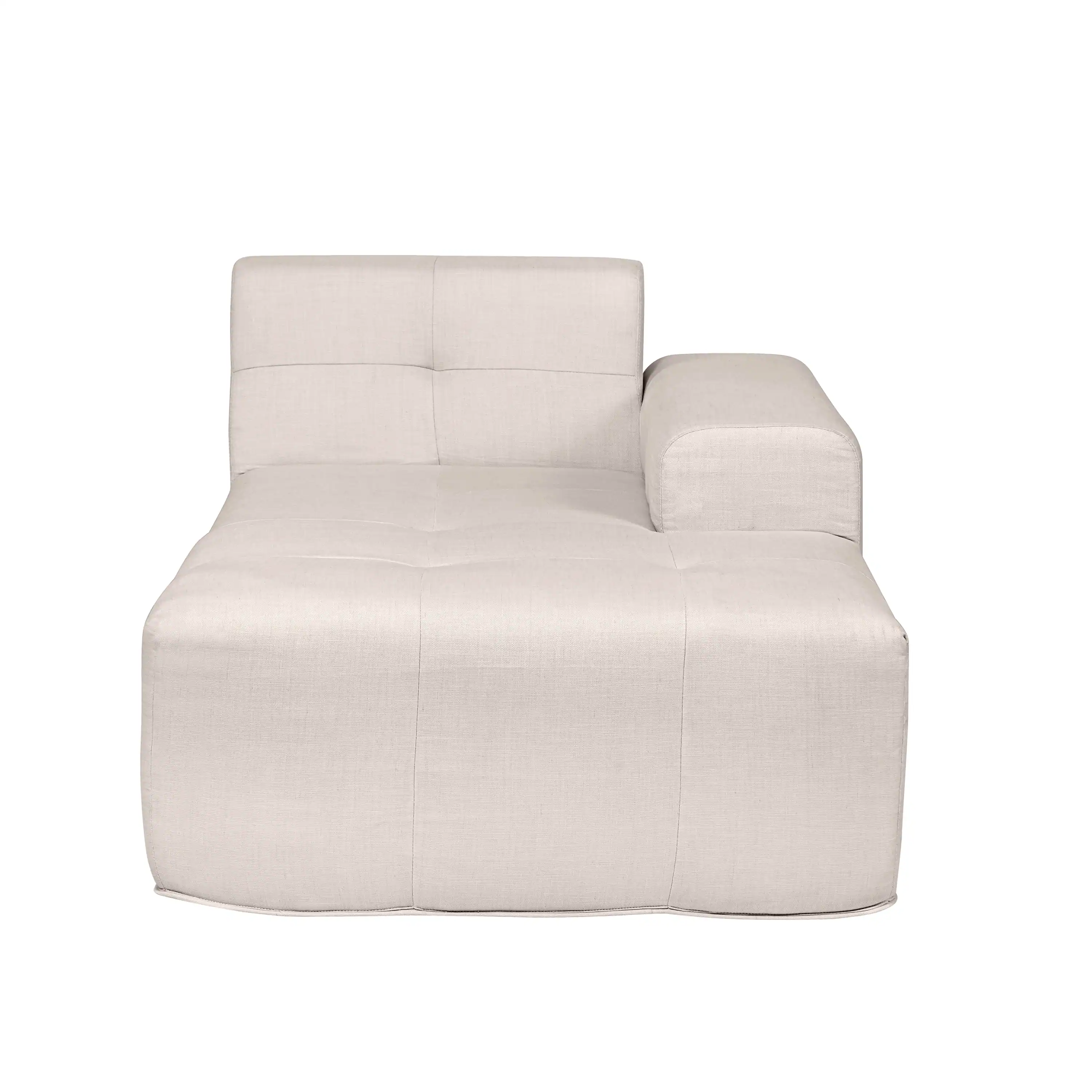 Deko Living 4 Piece Beige Outdoor Compressed Foam Sectional Sofa Lounger and Table Set (COP30218) - Image 5