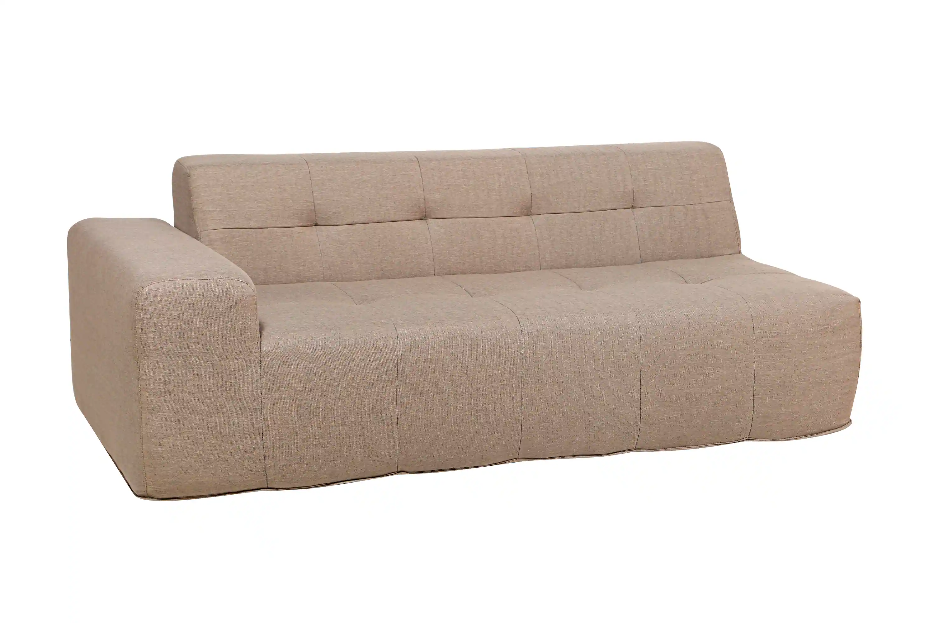 Deko Living 4 Piece Brown Outdoor Compressed Foam Sectional Sofa Lounger and Table Set (COP30118) - Image 3