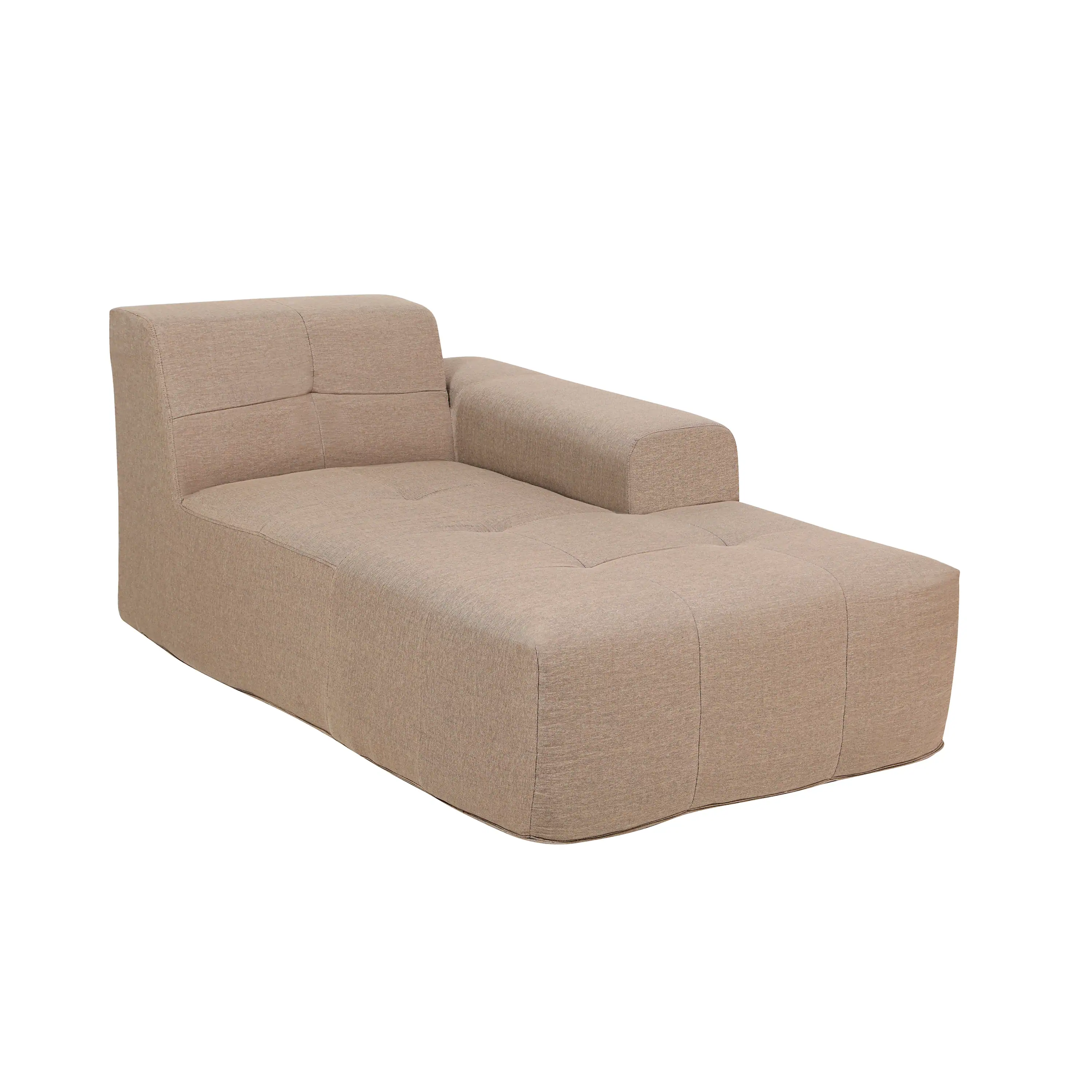 Deko Living 4 Piece Brown Outdoor Compressed Foam Sectional Sofa Lounger and Table Set (COP30118) - Image 5