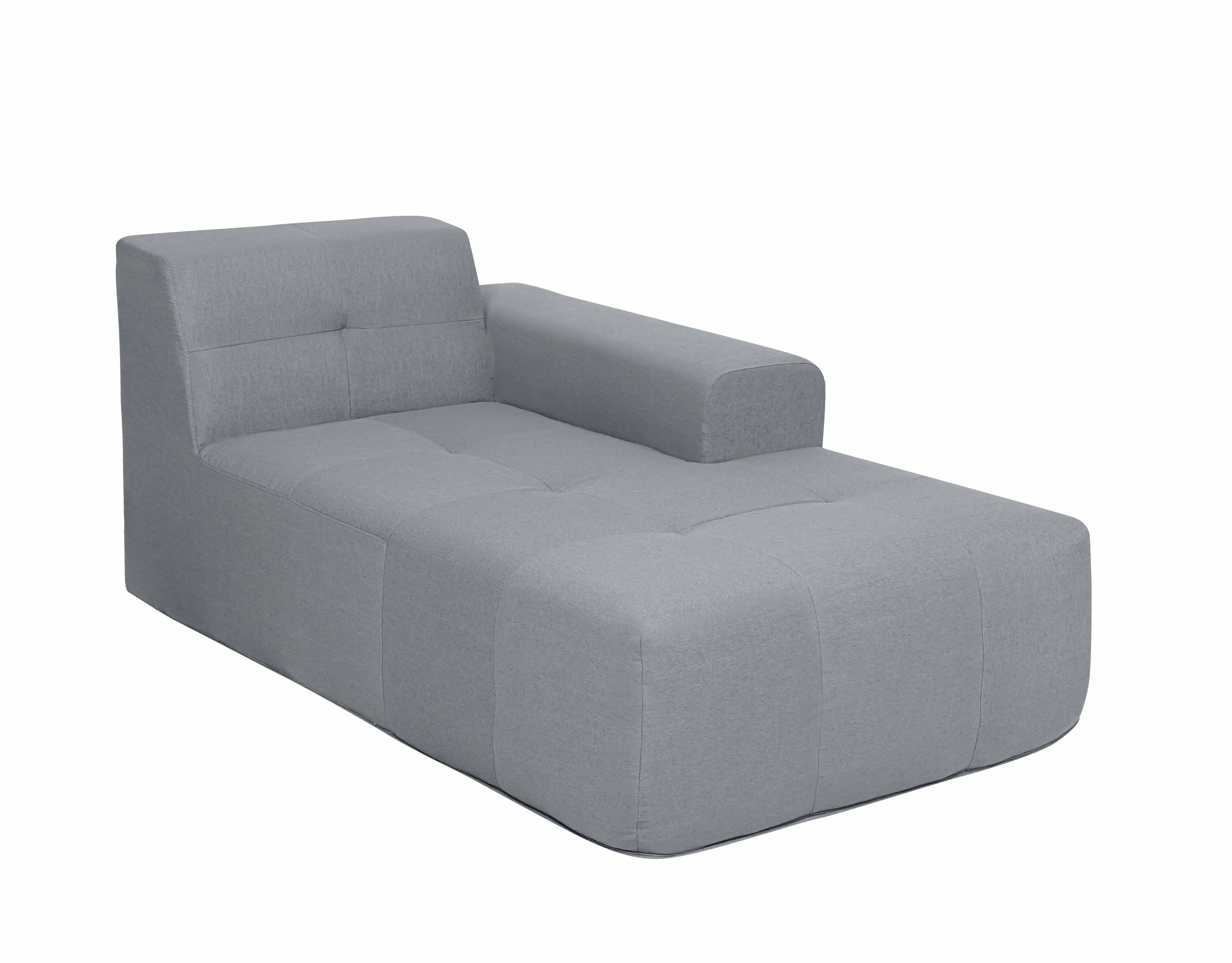 Deko Living 4 Piece Gray Outdoor Compressed Foam Sectional Sofa Lounger and Table Set (COP30018) - Image 6