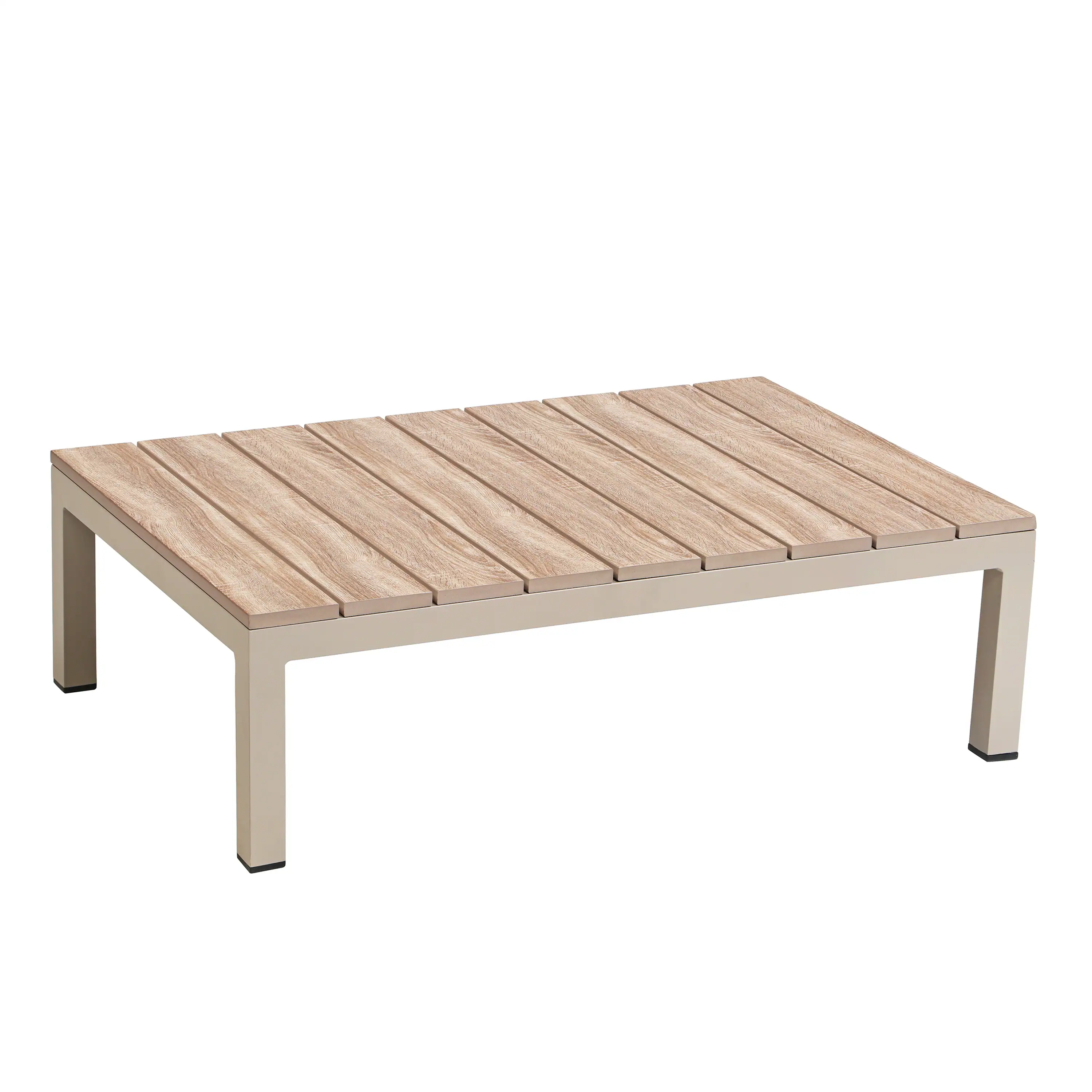 Deko Living 4 Piece Seating Beige Outdoor Compressed Foam Sectional Sofas and Ottoman Set (COP30217) - Image 12