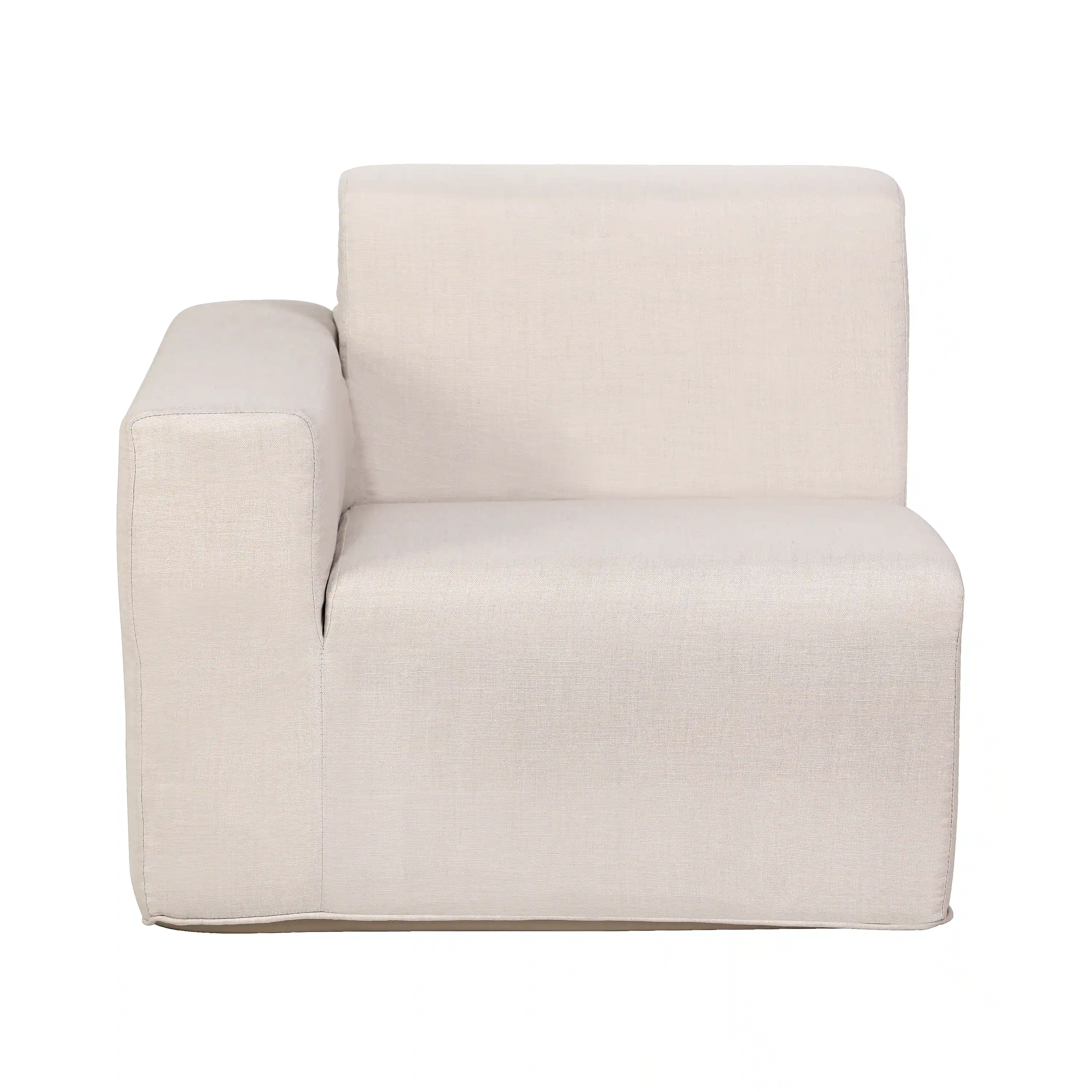 Deko Living 4 Piece Seating Beige Outdoor Compressed Foam Sectional Sofas and Ottoman Set (COP30217) - Image 7