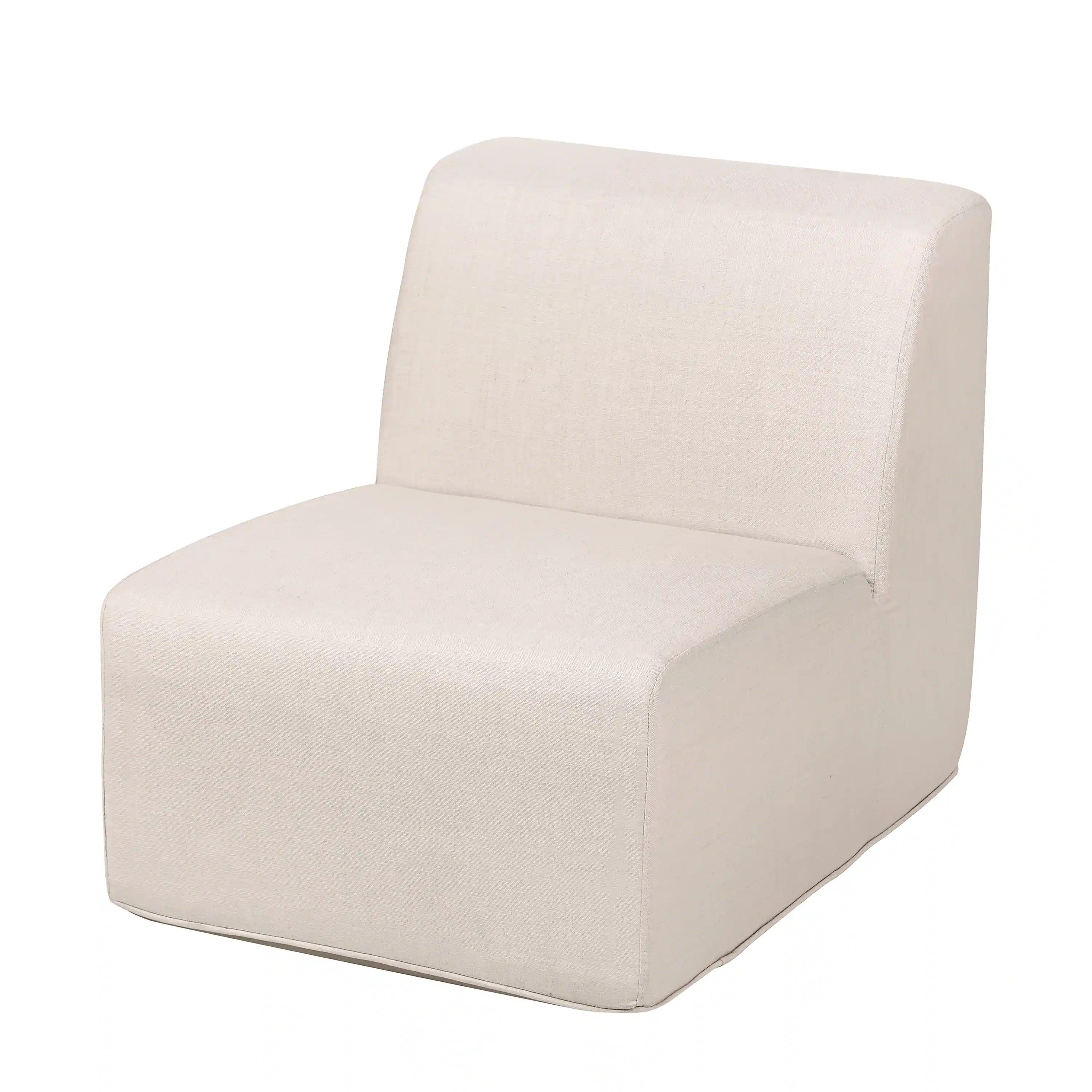 Deko Living 4 Piece Seating Beige Outdoor Compressed Foam Sectional Sofas and Ottoman Set (COP30217) - Image 9