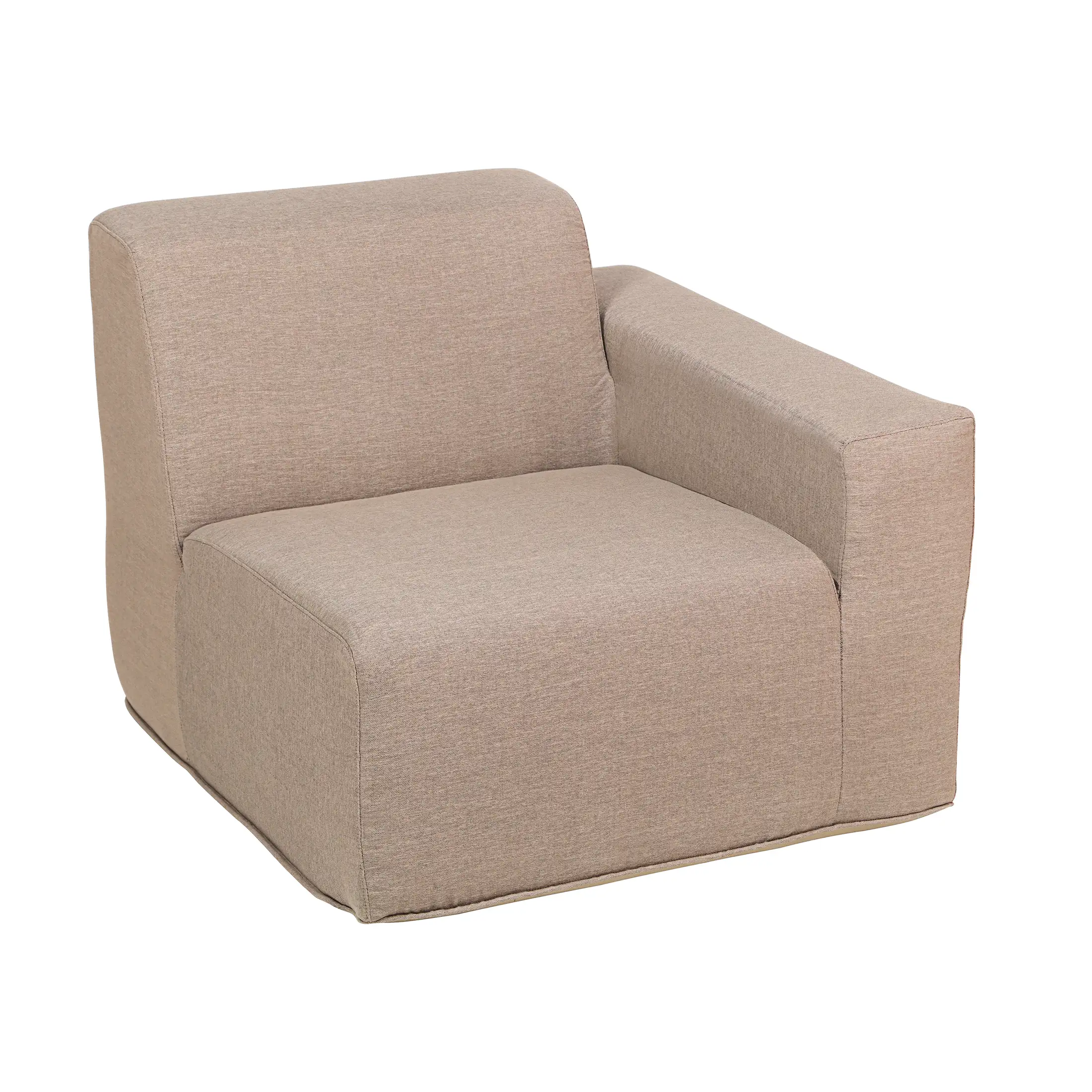 Deko Living 4 PieceSeating Brown Compressed Foam Sectional Sofa and Ottoman Set (CIF50117) - Image 6